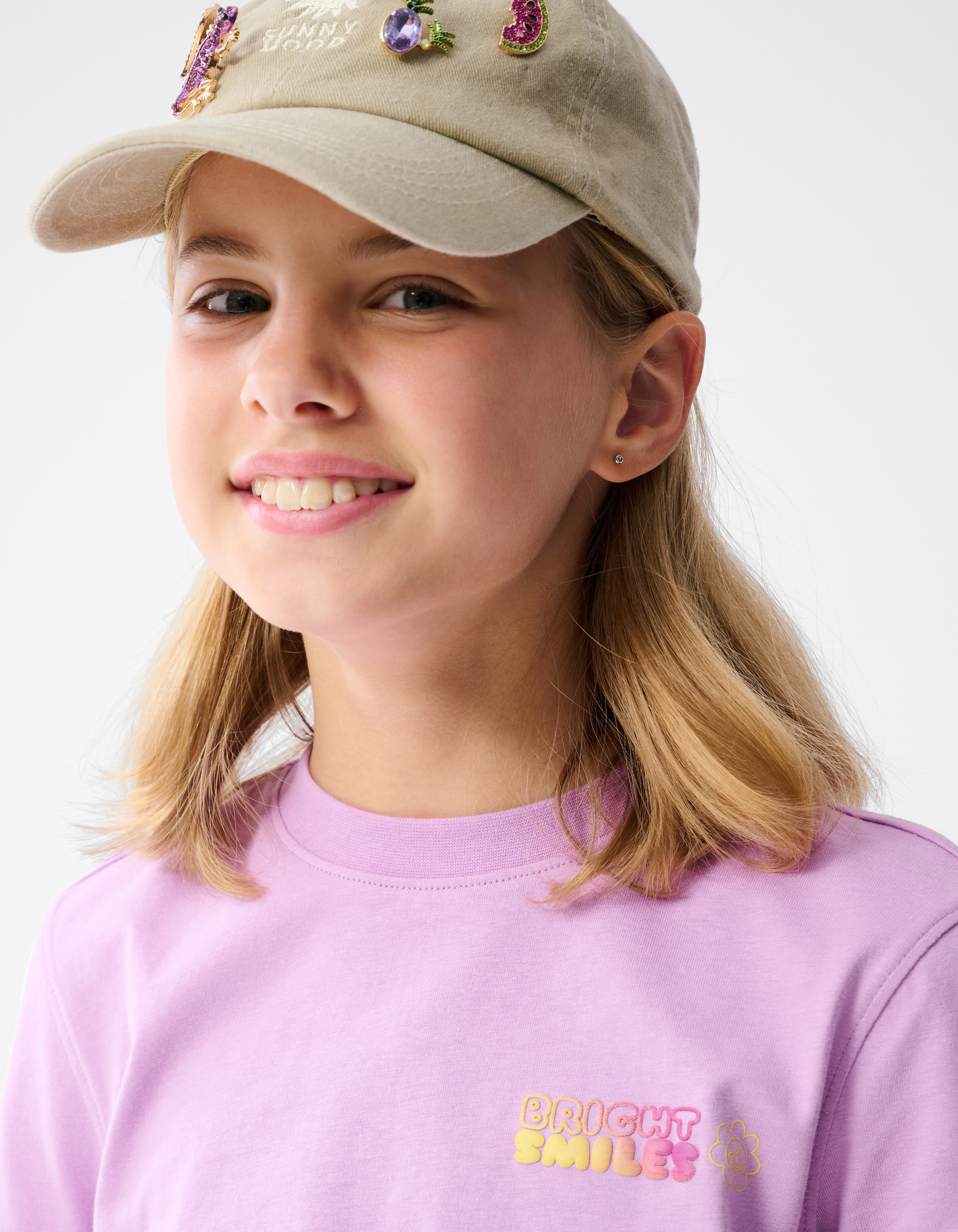 Helles Artwork T-shirt Hellviolett SHOEBY GIRLS