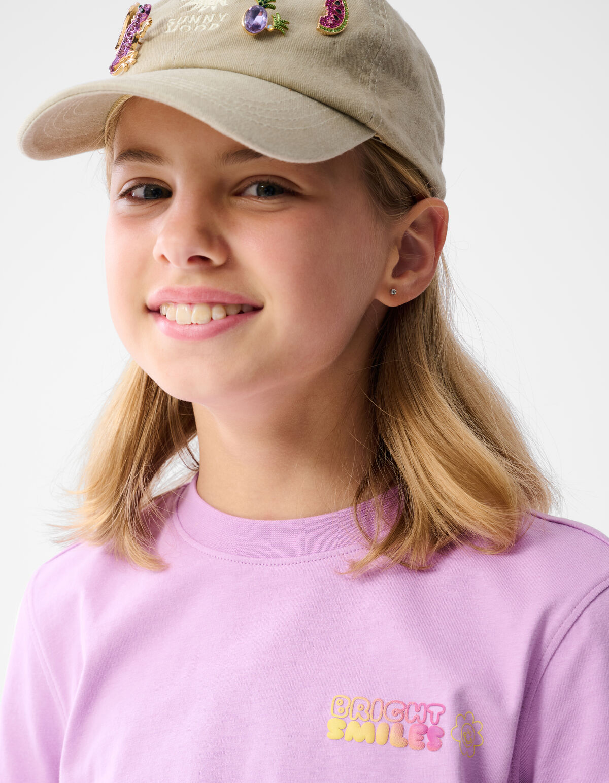 Helles Artwork T-shirt Hellviolett SHOEBY GIRLS