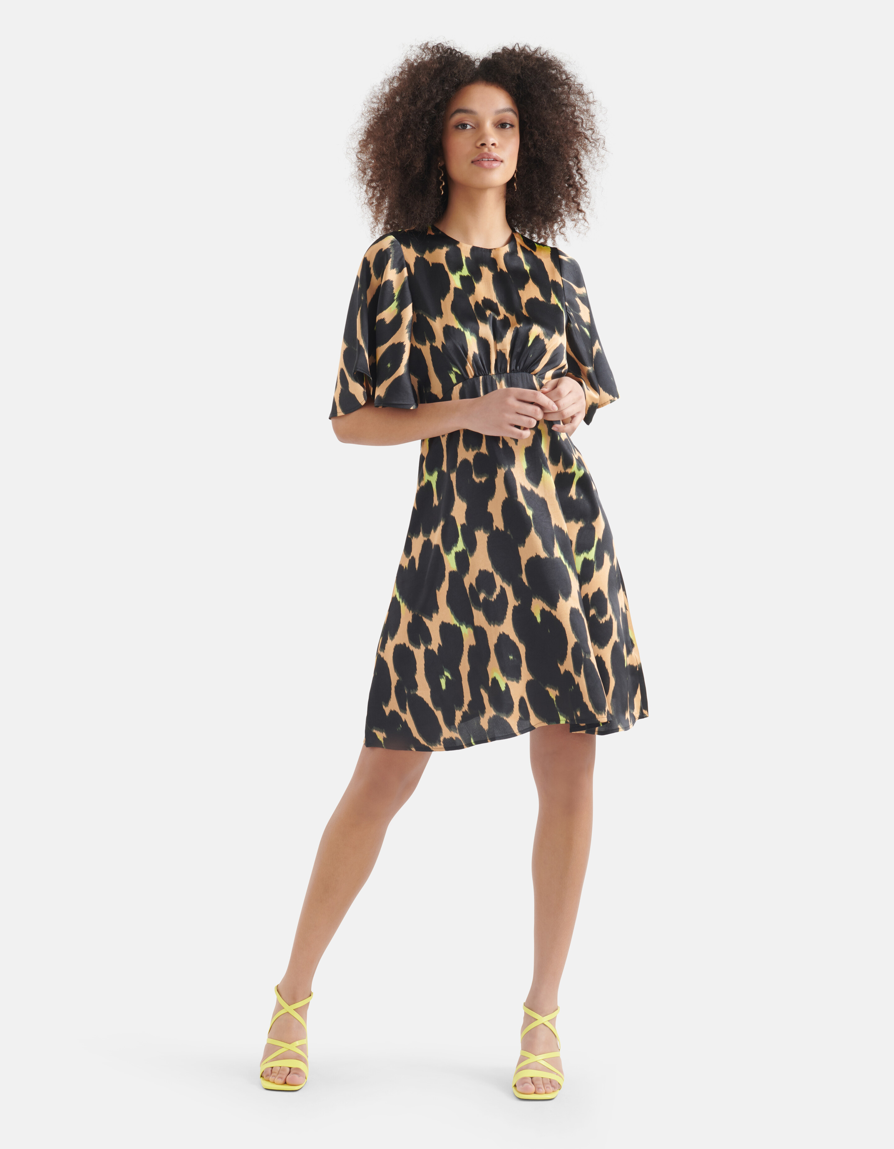 Leopard Midikleid Braun SHOEBY WOMEN