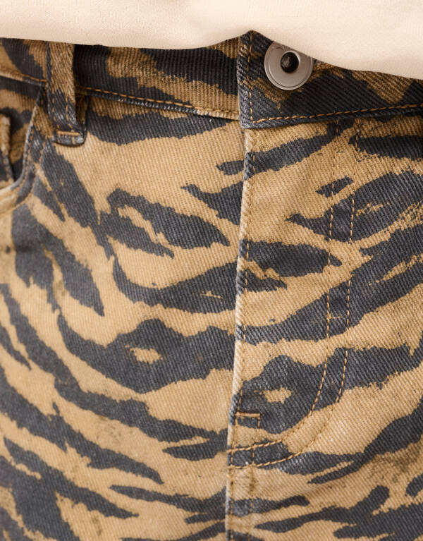 Tiger Wide Leg Jeans Braun SHOEBY GIRLS