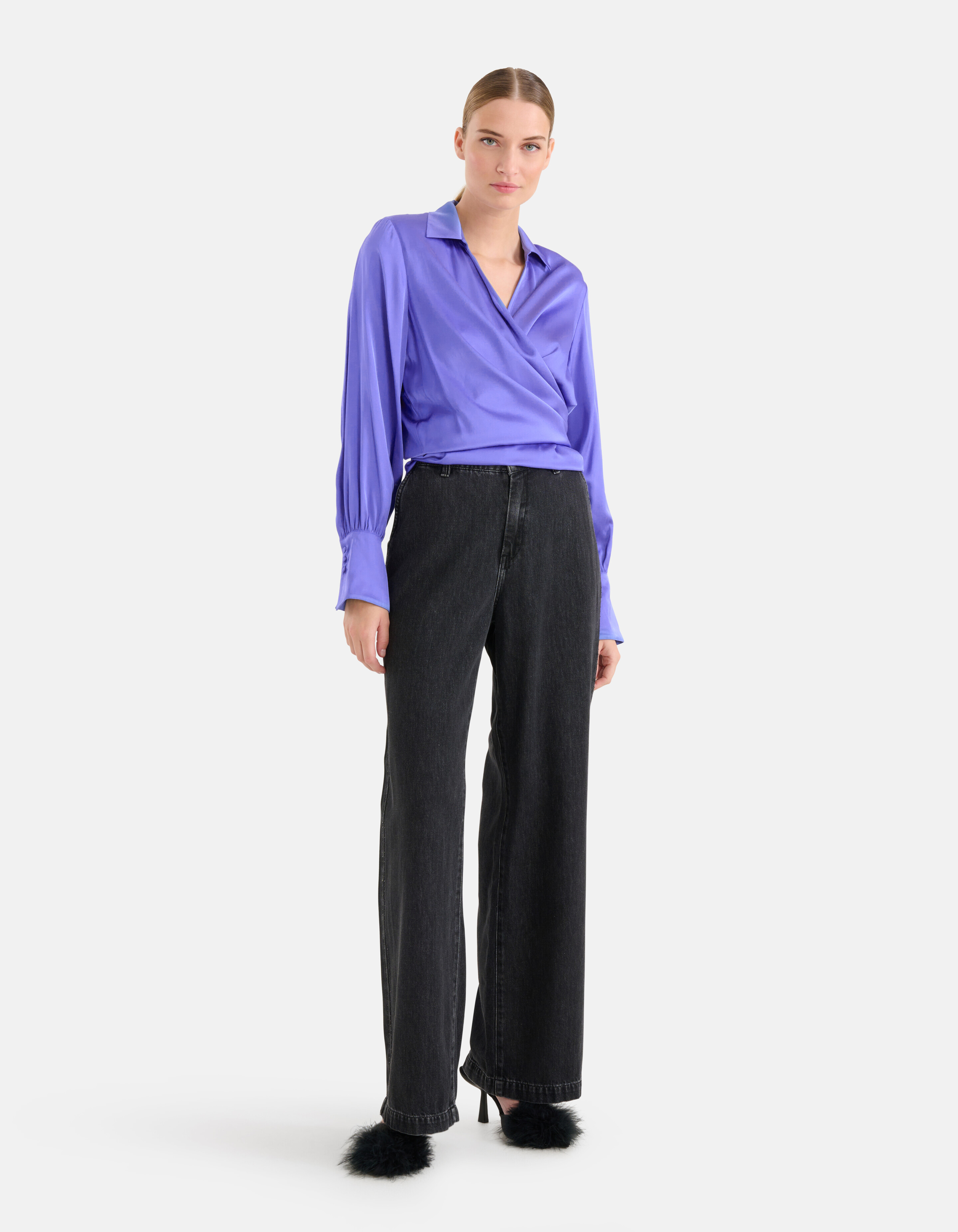 Knotenbluse Lila von Mieke SHOEBY WOMEN