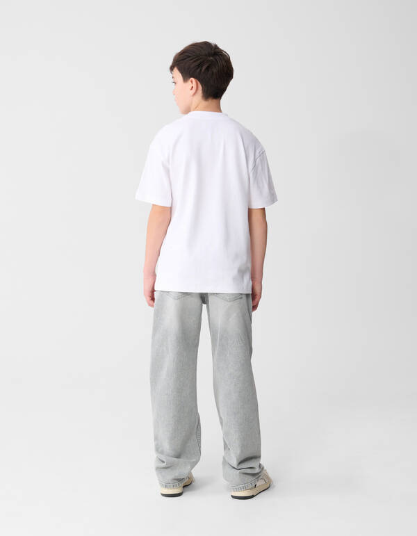 Basic Label T-Shirt Wei&szlig; SHOEBY BOYS