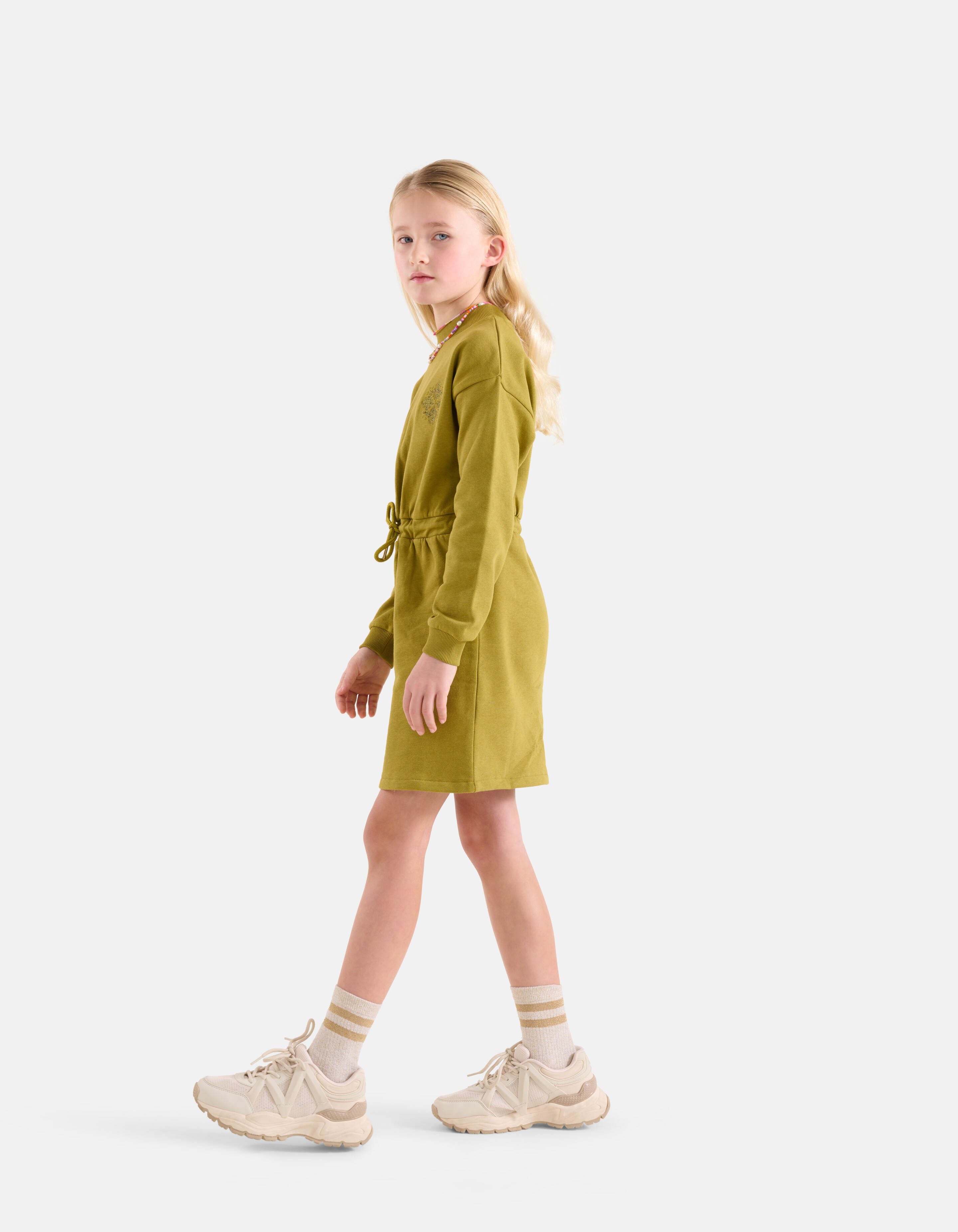 Besticktes Pulloverkleid Grün SHOEBY GIRLS