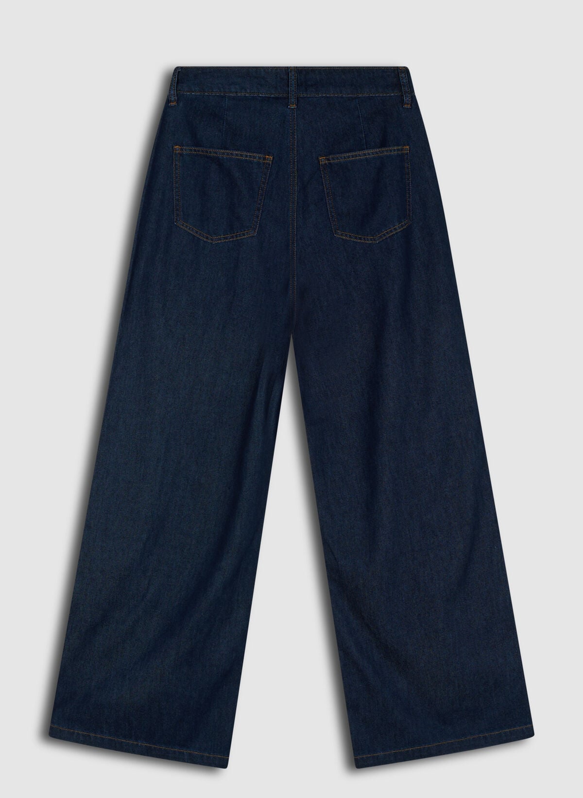 Jeans im Pleated Wide Leg Fit Dunkelblau SHOEBY WOMEN