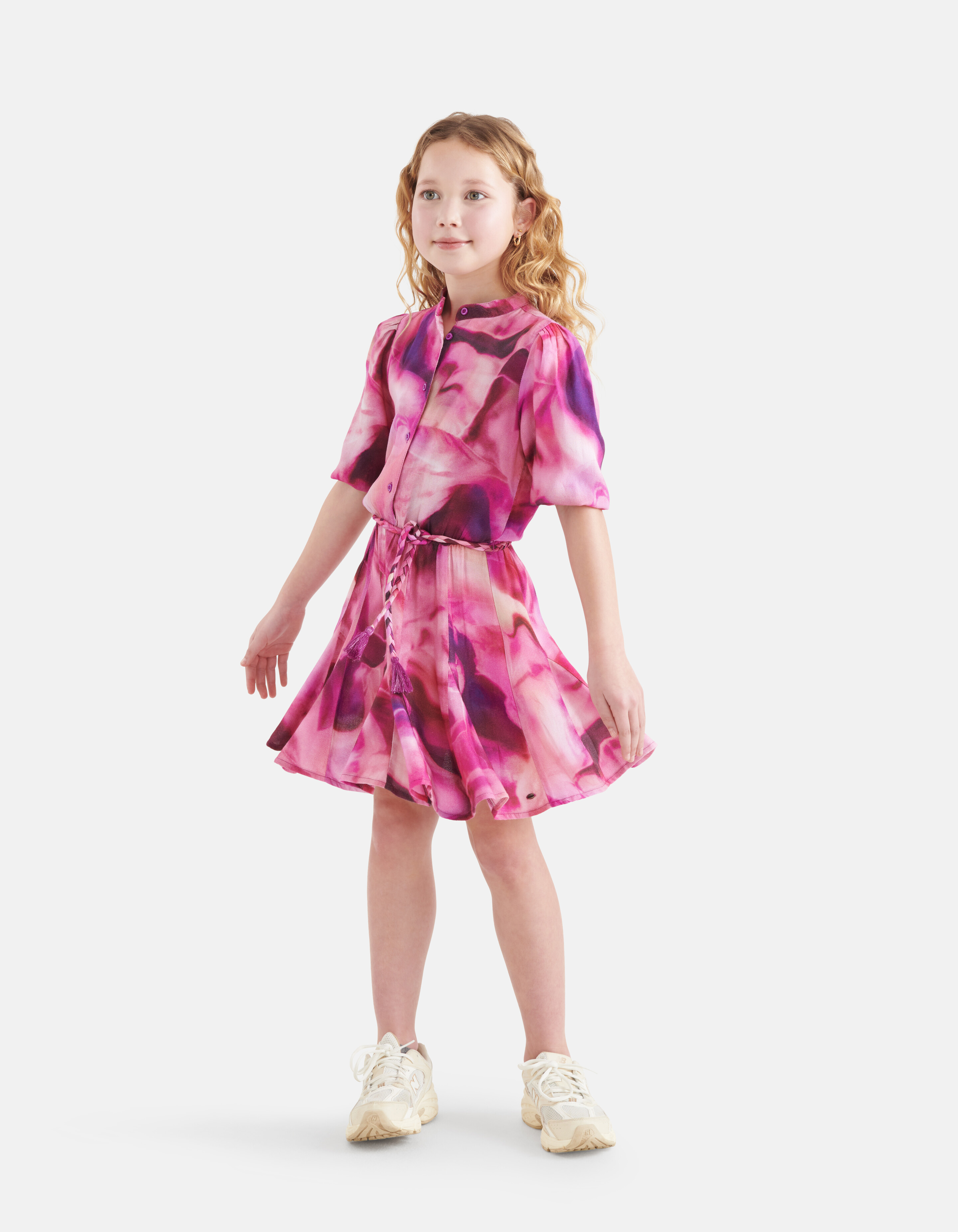 Tie Dye Print Kleid Pink von Nicolette SHOEBY GIRLS