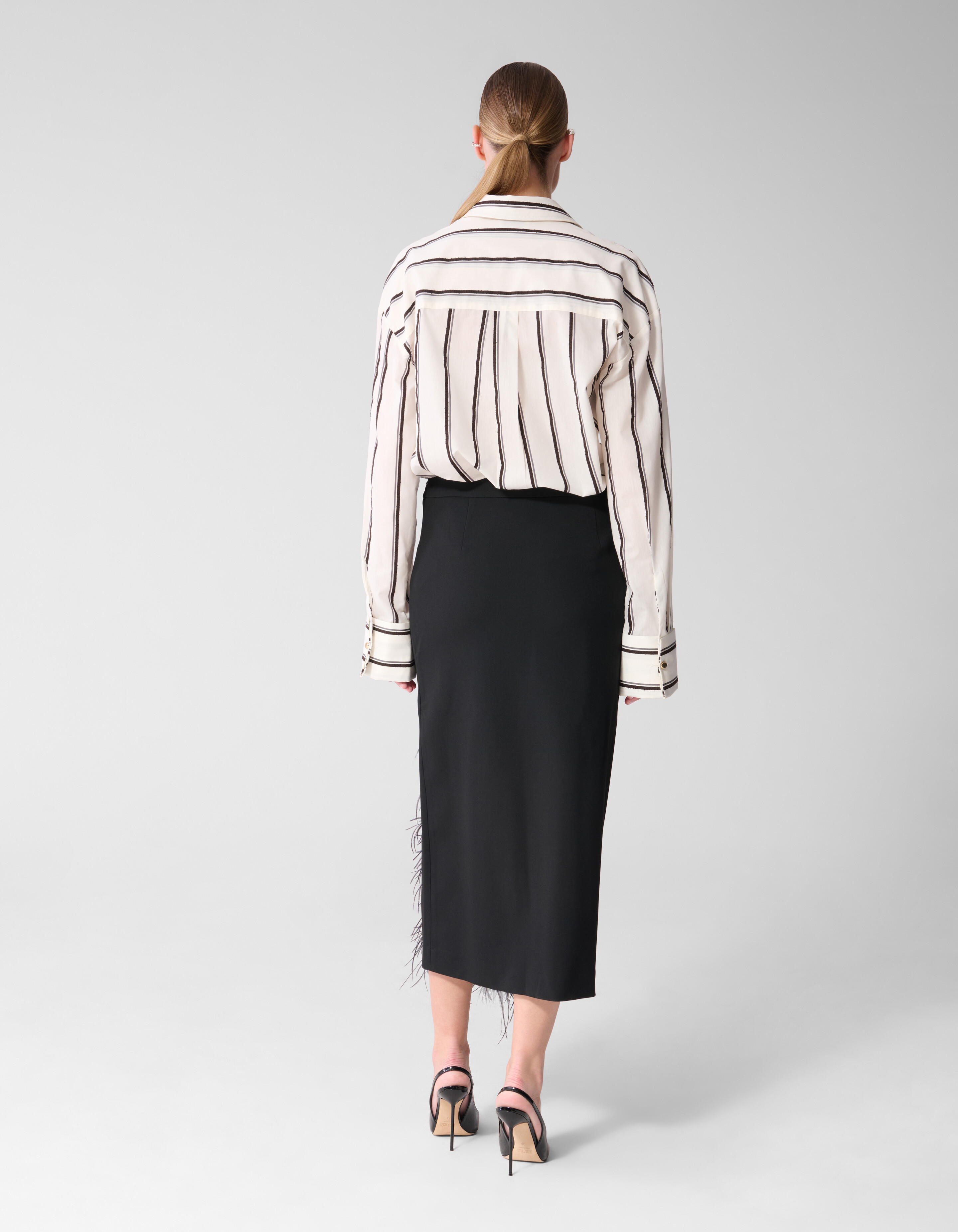 Maxirock Mit Kunstfell-Detail Schwarz By Mieke SHOEBY WOMEN