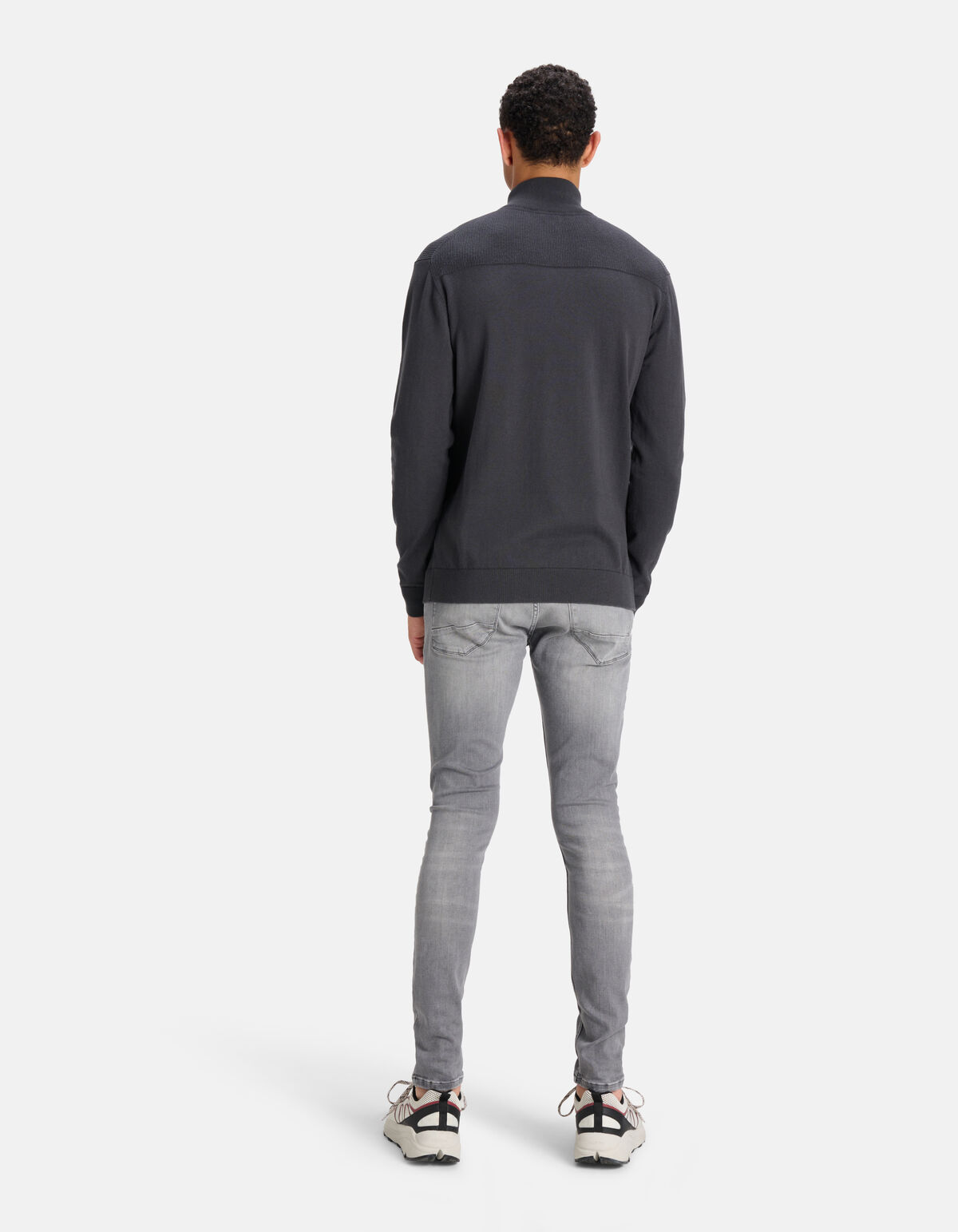 Pullover mit Reißverschluss Anthrazit SHOEBY MEN