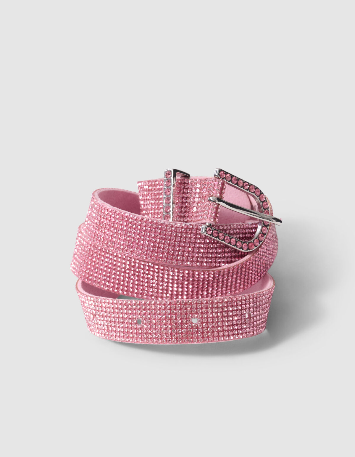 Strass G&uuml;rtel Rosa SHOEBY ACCESSOIRES