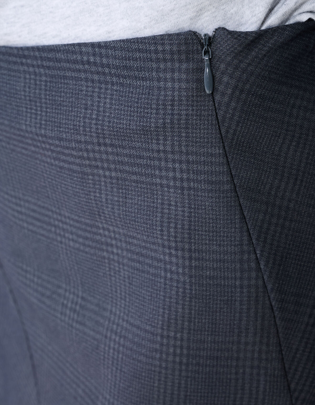 Maxirock mit Karomuster Dunkelgrau SHOEBY WOMEN