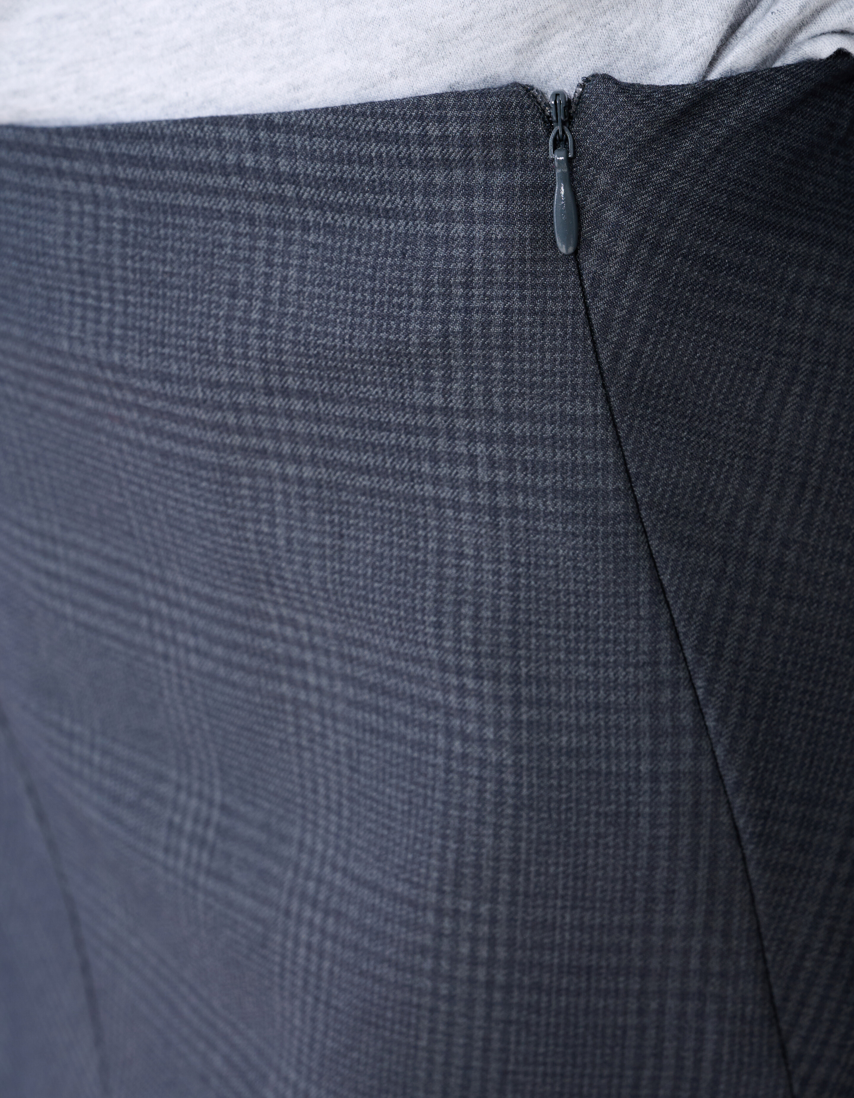 Maxirock mit Karomuster Dunkelgrau SHOEBY WOMEN