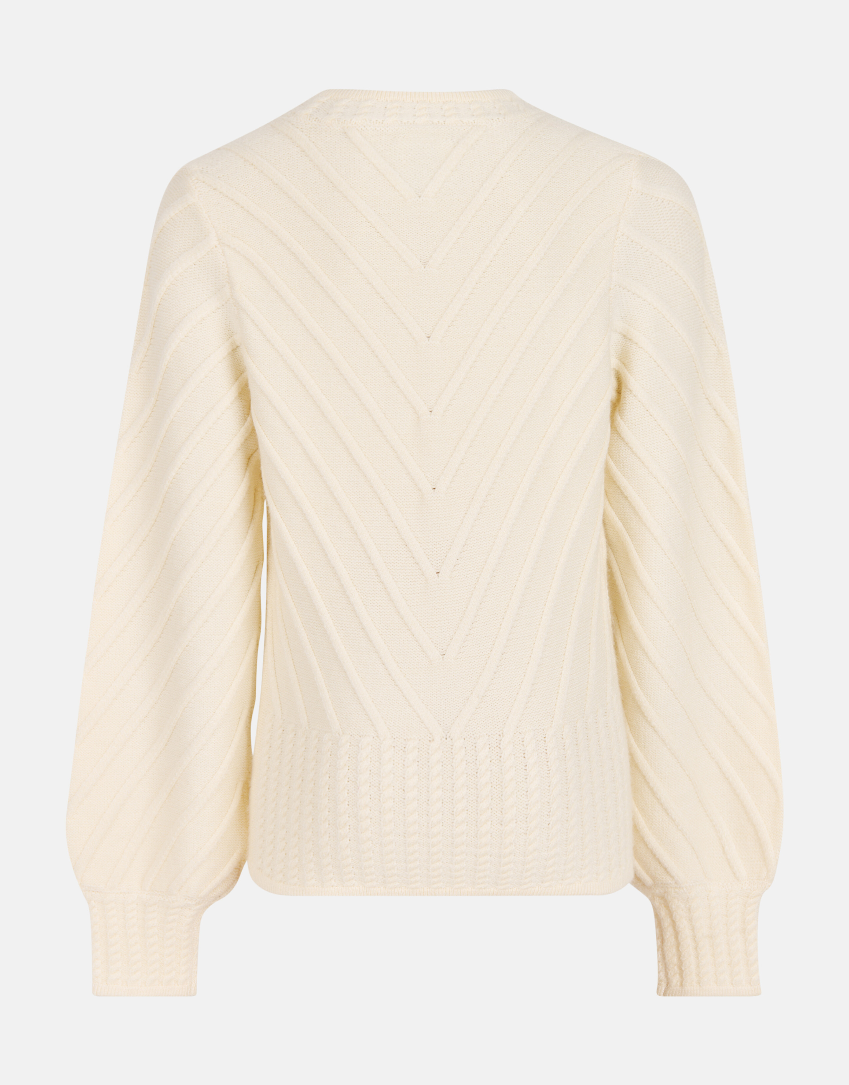 Diagonaal Trui Gebroken Wit SHOEBY GIRLS