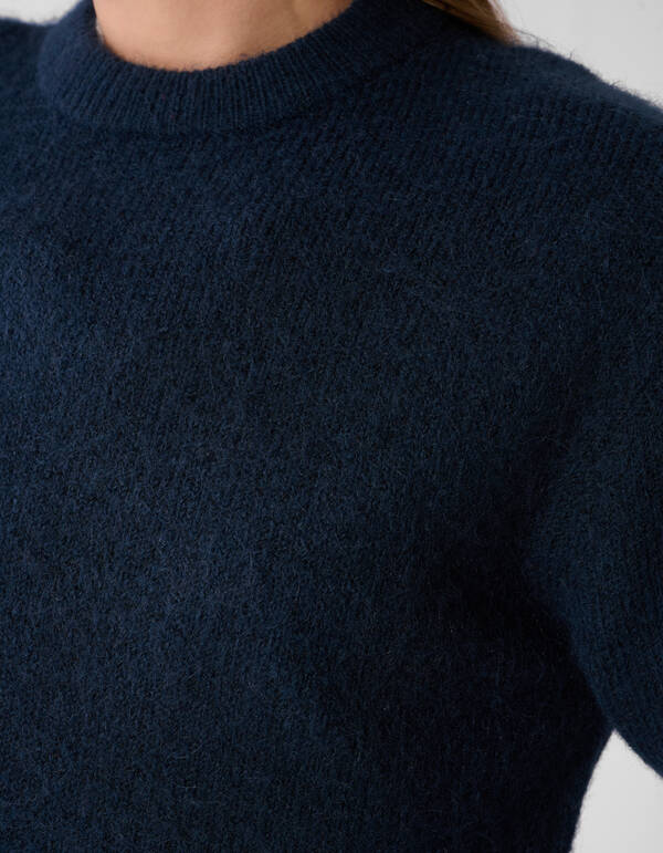 Shoulder Crew Strickpullover Dunkelblau SHOEBY WOMEN