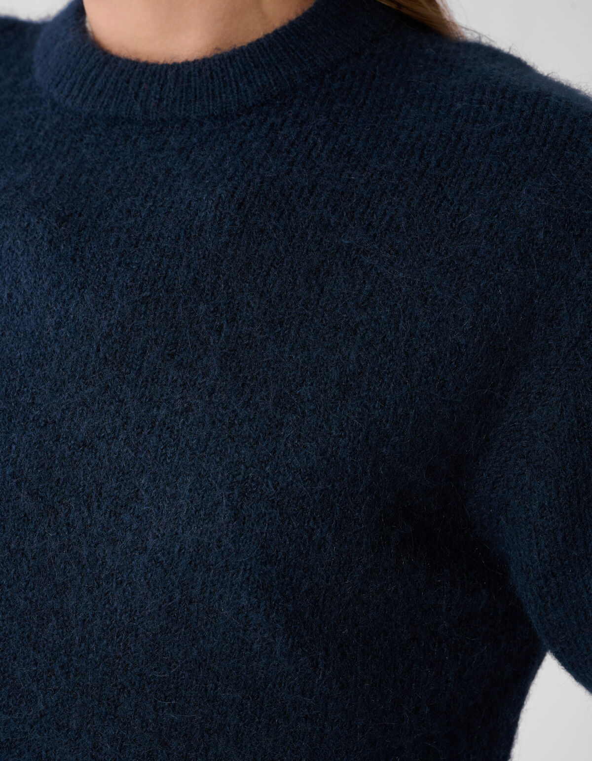 Shoulder Crew Strickpullover Dunkelblau SHOEBY WOMEN