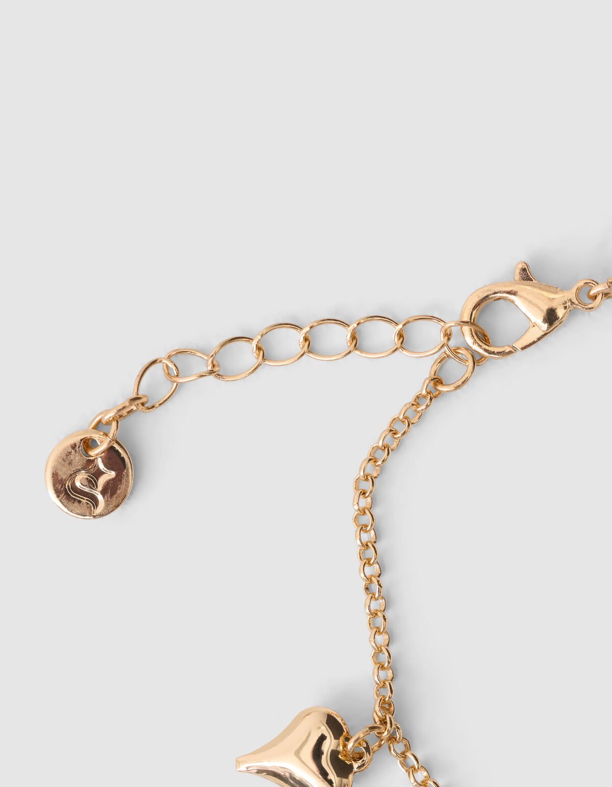 Perlenherz-Armband Gold SHOEBY ACCESSOIRES