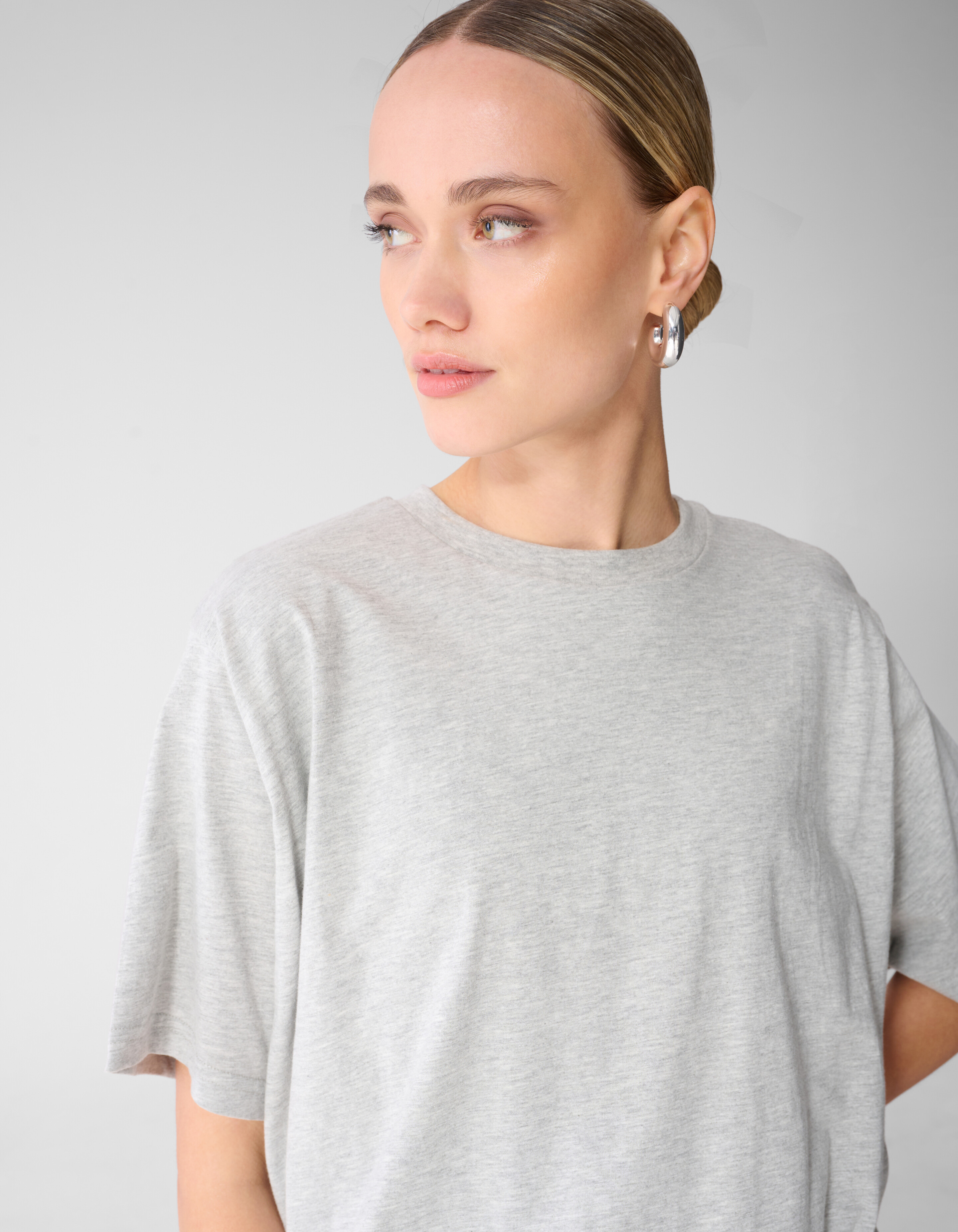 Oversized Ballon-T-Shirt Hellgrau SHOEBY WOMEN
