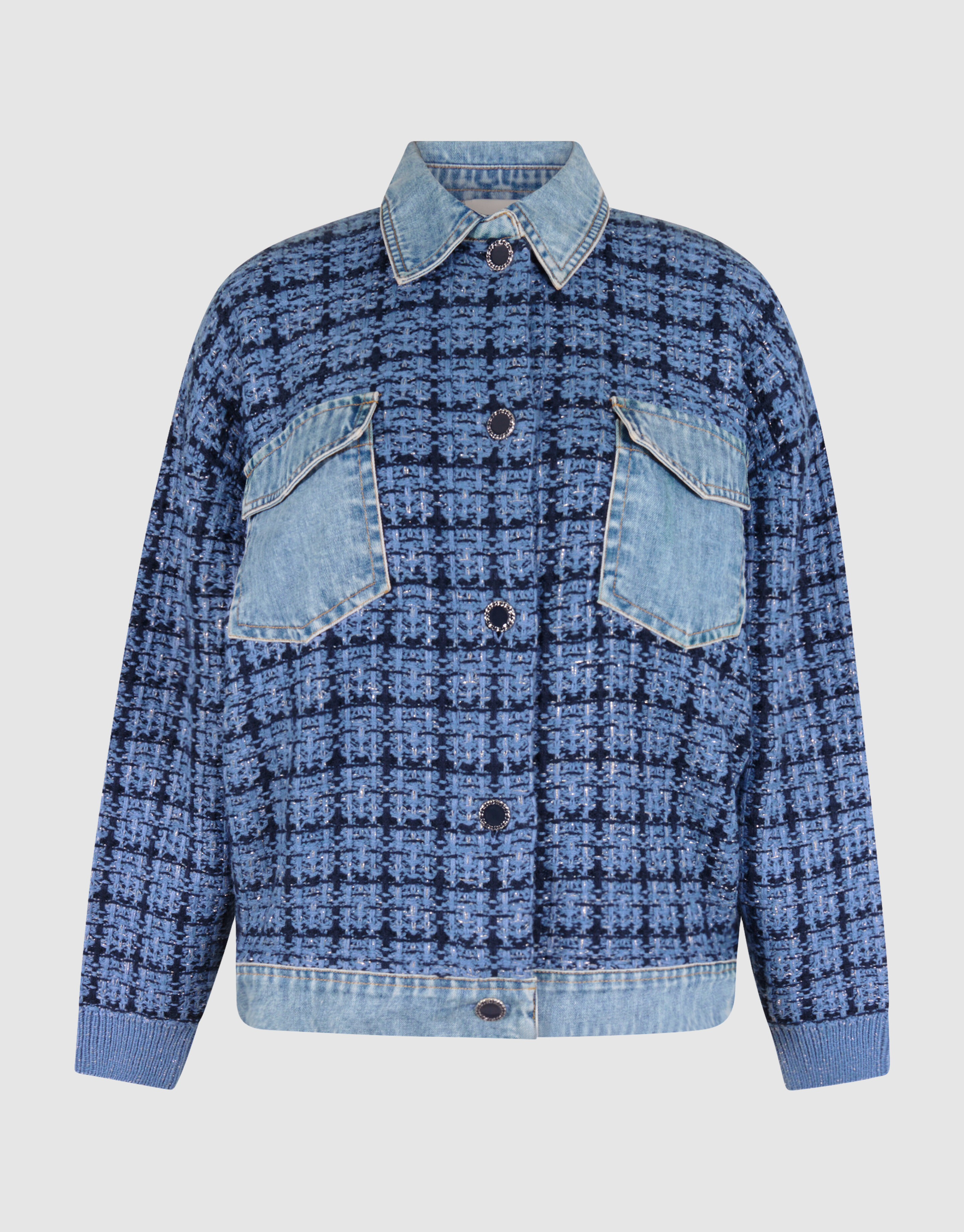 Tweed Mix Jacke Blau SHOEBY WOMEN
