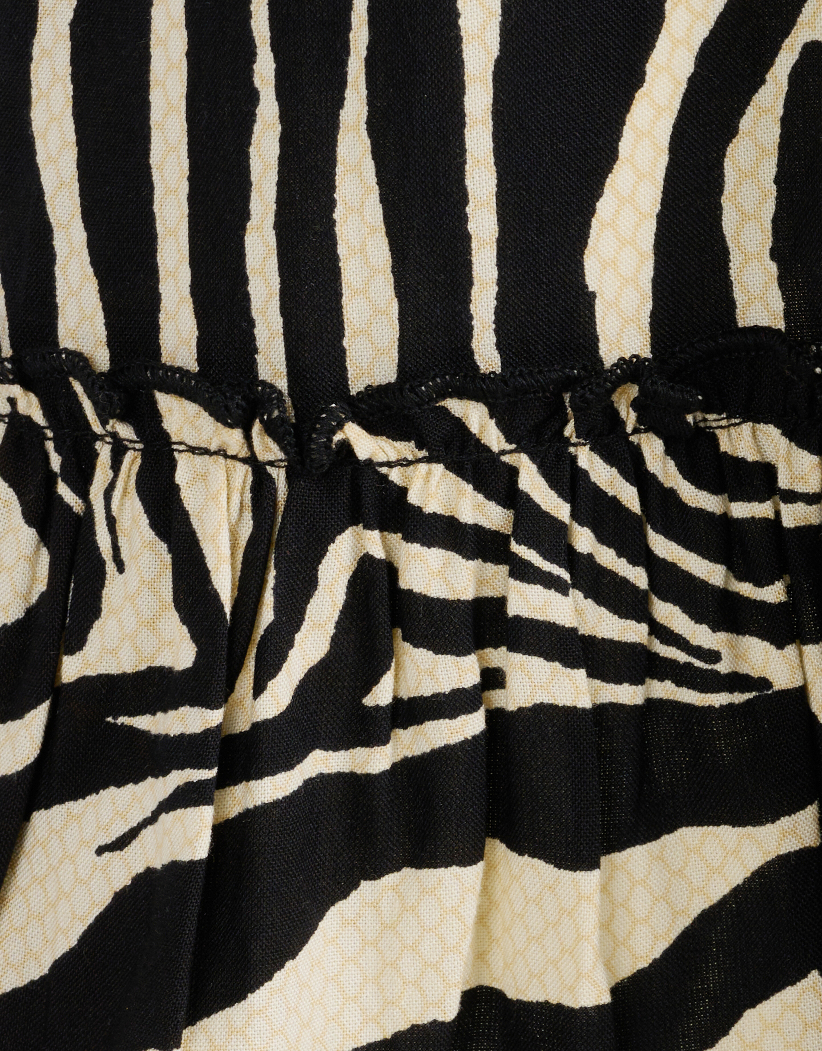 Zebrakleid Schwarz/ Off-white SHOEBY GIRLS