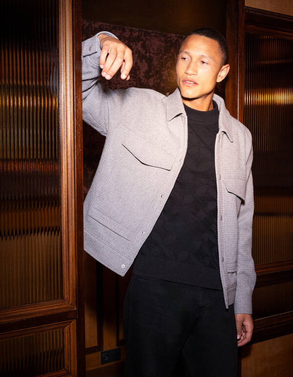 Wollmix-Jacke Grau SHOEBY MEN