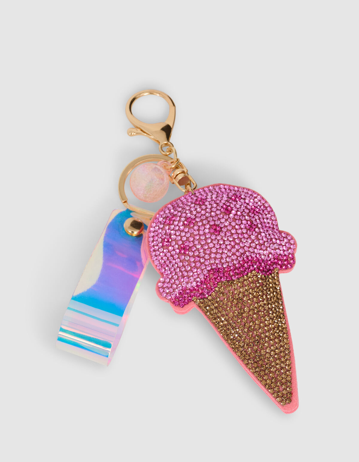 Strass Eiscreme Schl&uuml;sselanh&auml;nger SHOEBY ACCESSOIRES