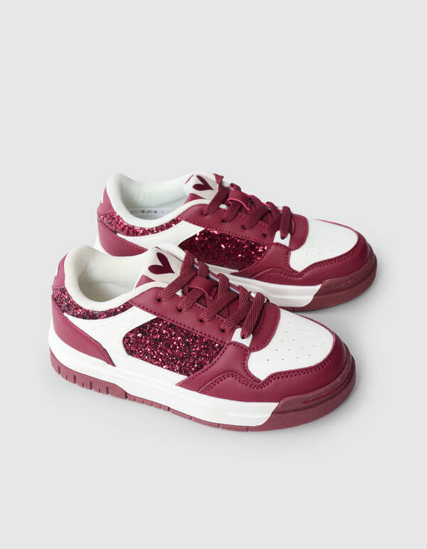 Glitzer Sneaker Dunkelrot SCHOENEN SHOEBY