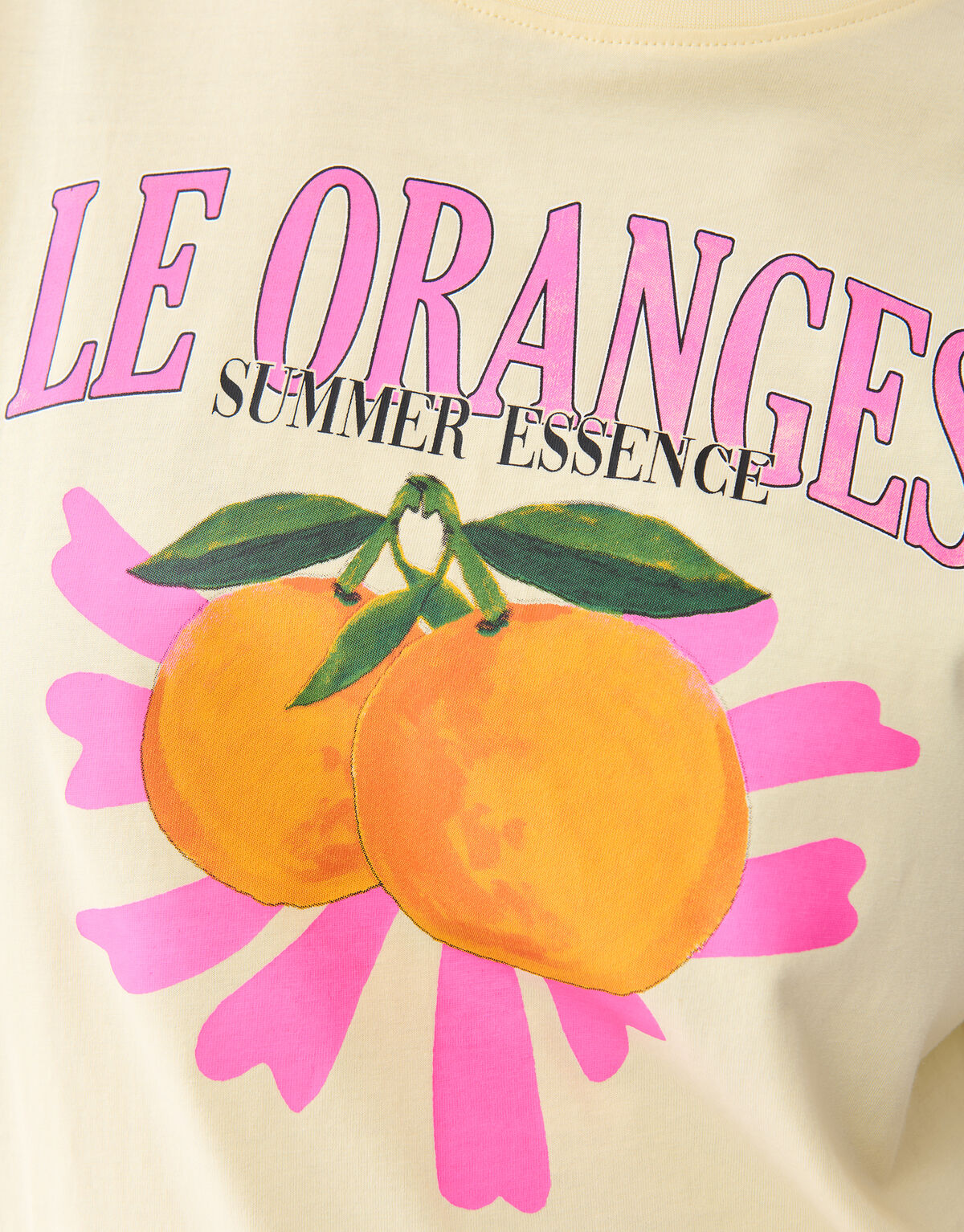 Orangefarbenes Kunstwerk-T-Shirt Gelb SHOEBY WOMEN