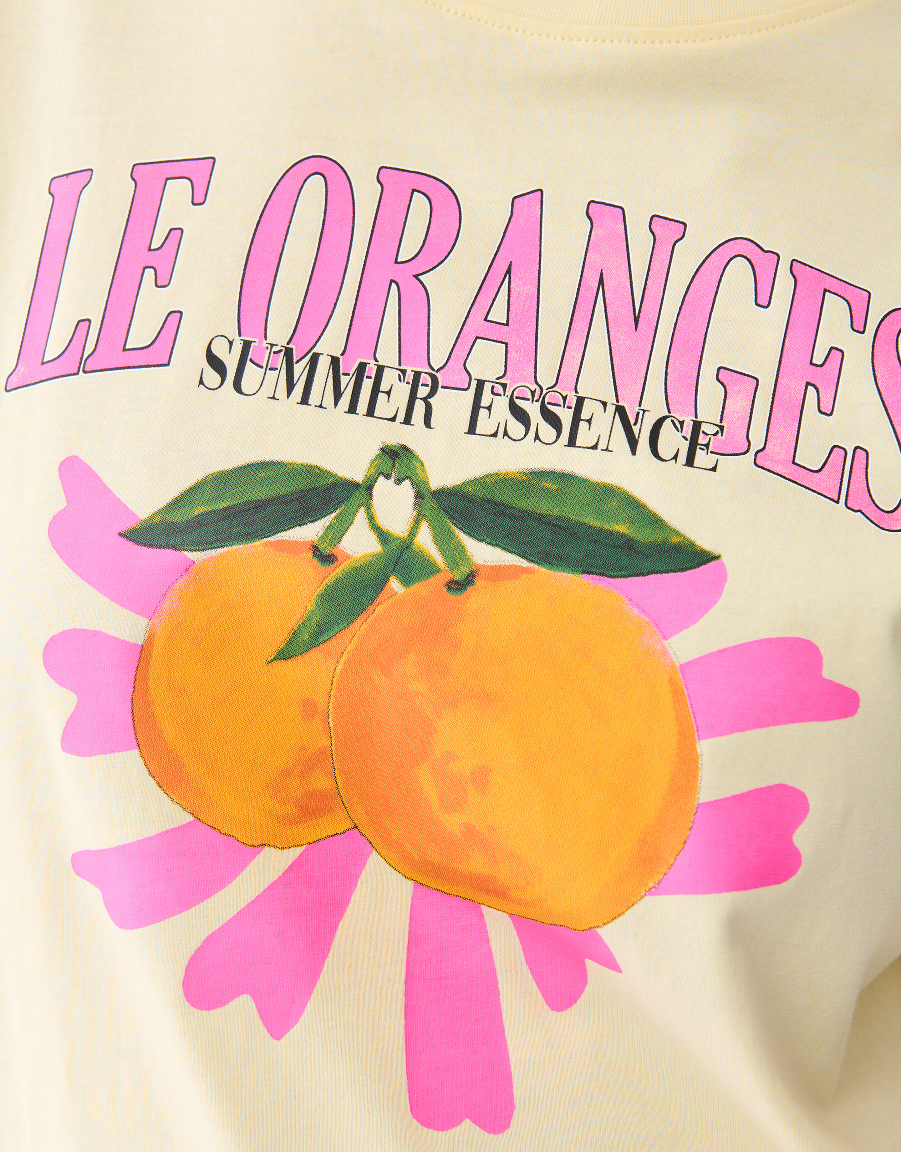 Orangefarbenes Kunstwerk-T-Shirt Gelb SHOEBY WOMEN