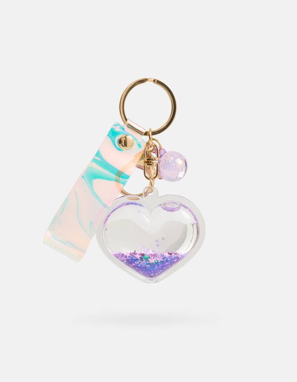Herz Schlüsselanhänger lila SHOEBY ACCESSOIRES