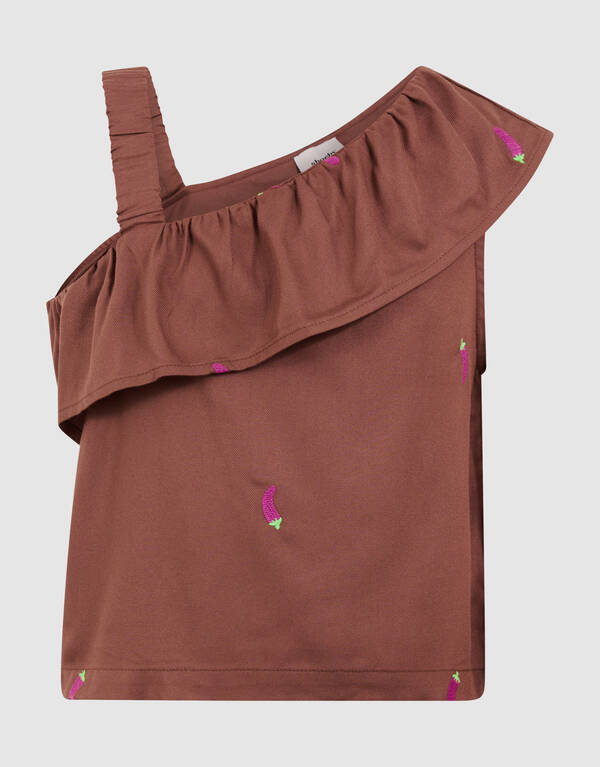 Chili R&uuml;sche Top Braun SHOEBY GIRLS