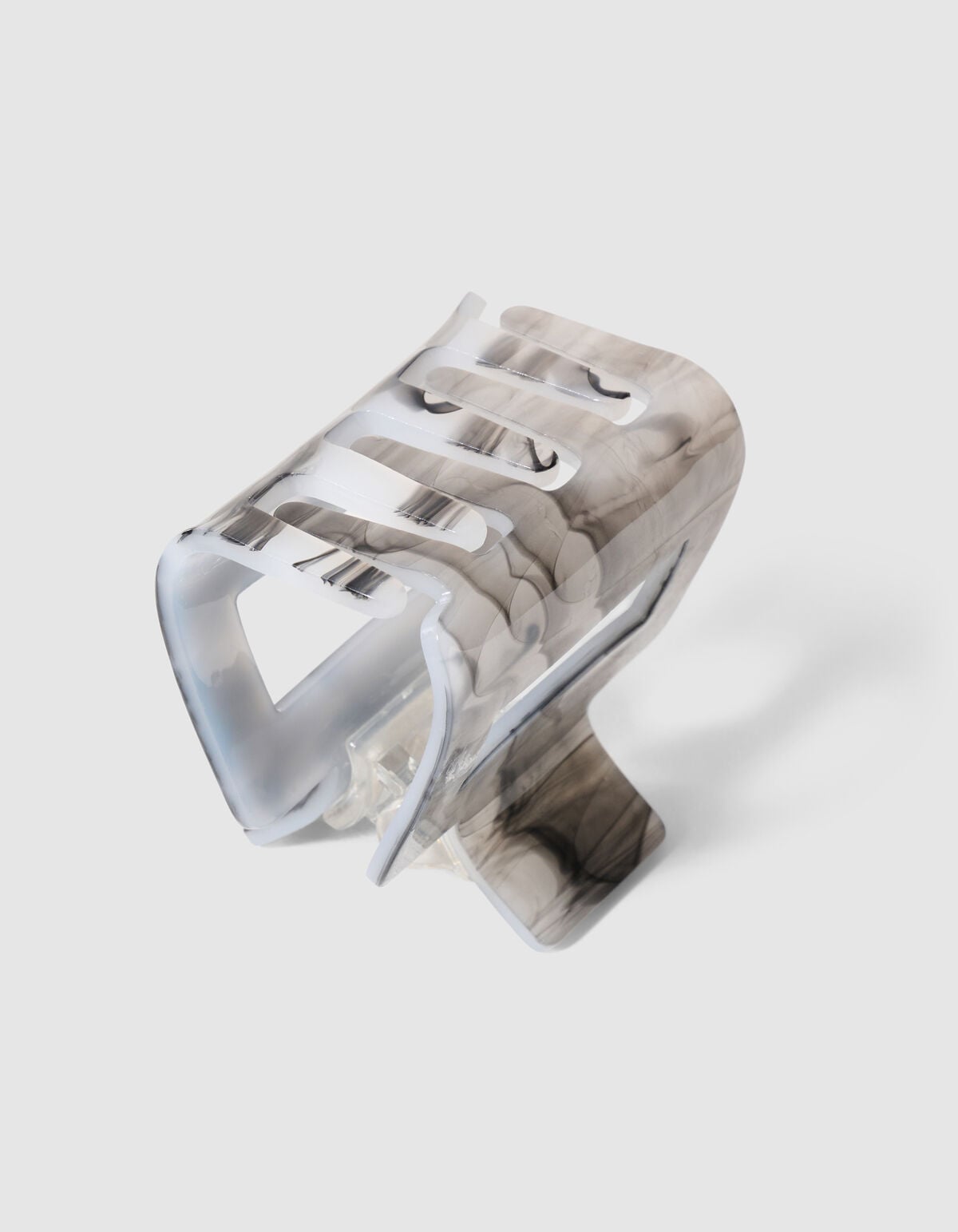Quadratische Haarspange Grau SHOEBY ACCESSOIRES