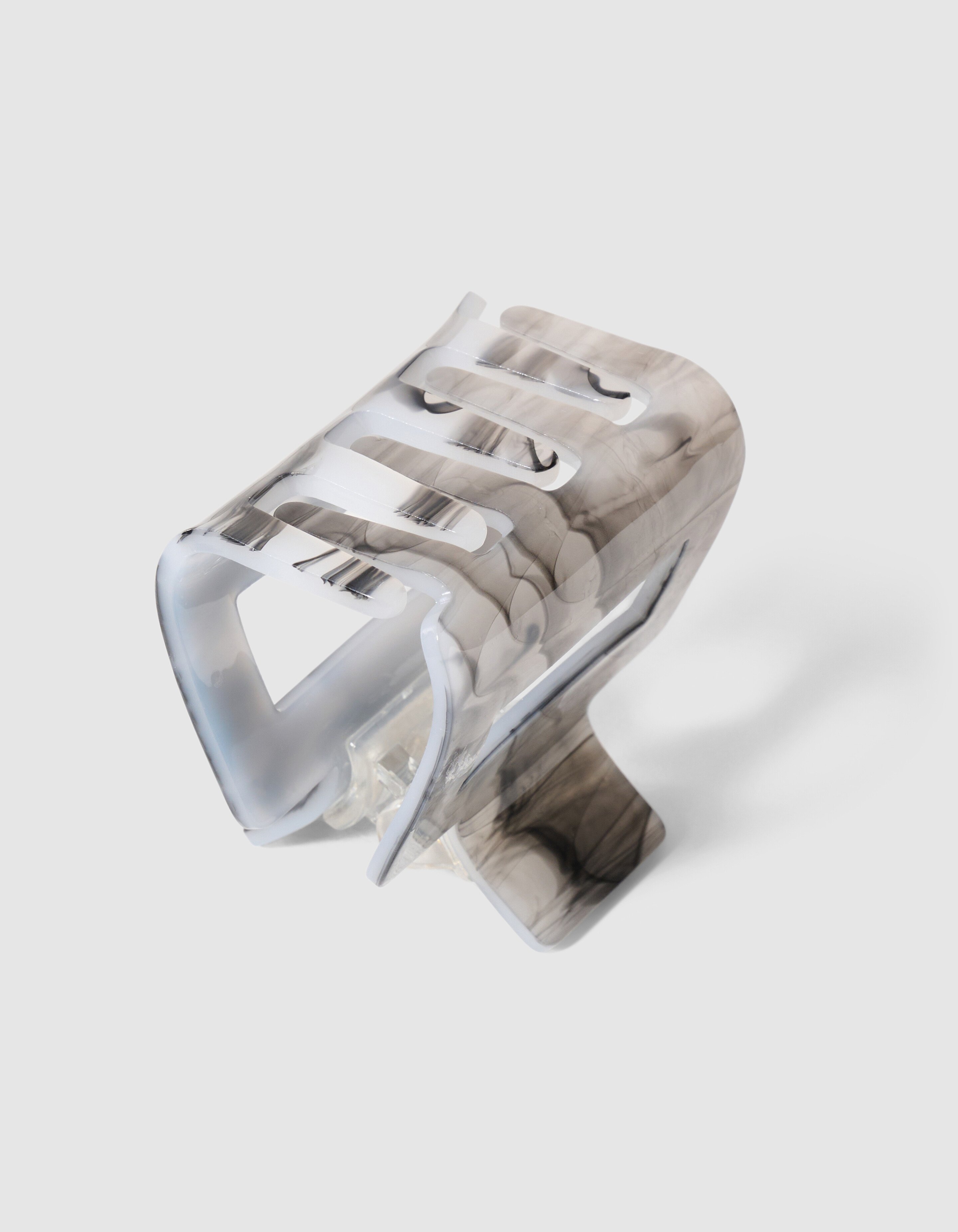 Quadratische Haarspange Grau SHOEBY ACCESSOIRES