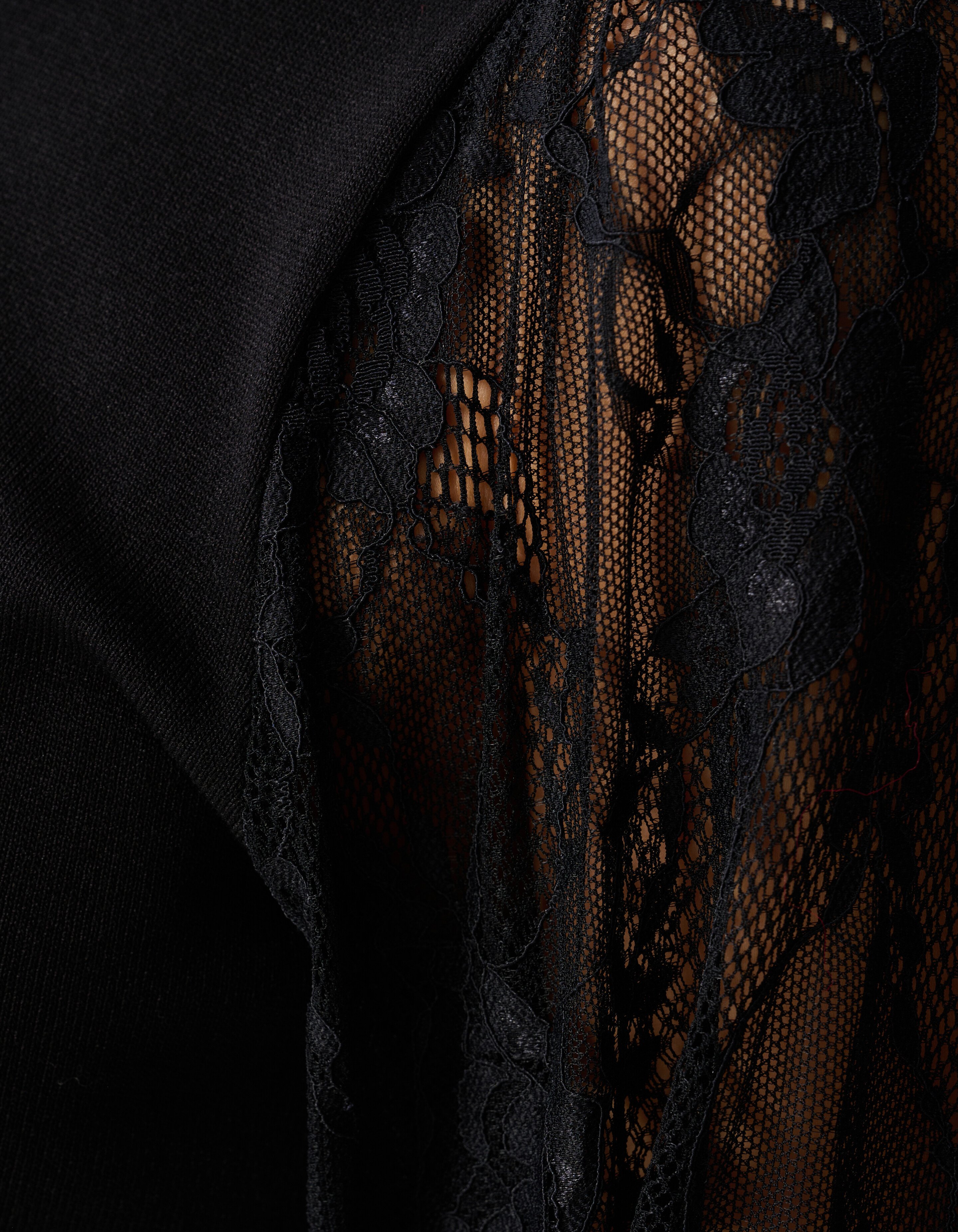 Spitzenstrickpullover Schwarz SHOEBY WOMEN