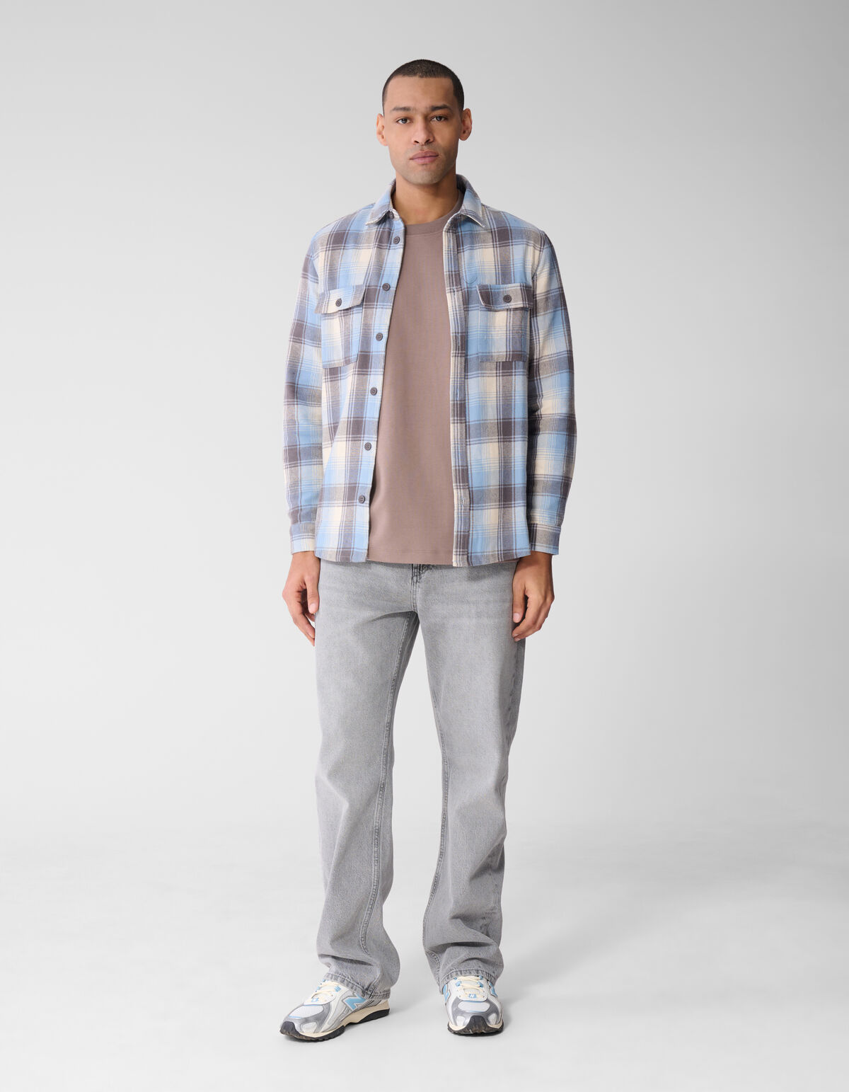 Relaxed Fit Jeans Hellgrau L32 SHOEBY MEN