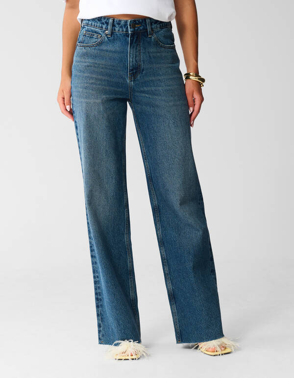 Weit geschnittene Jeans Dunkelblau SHOEBY WOMEN