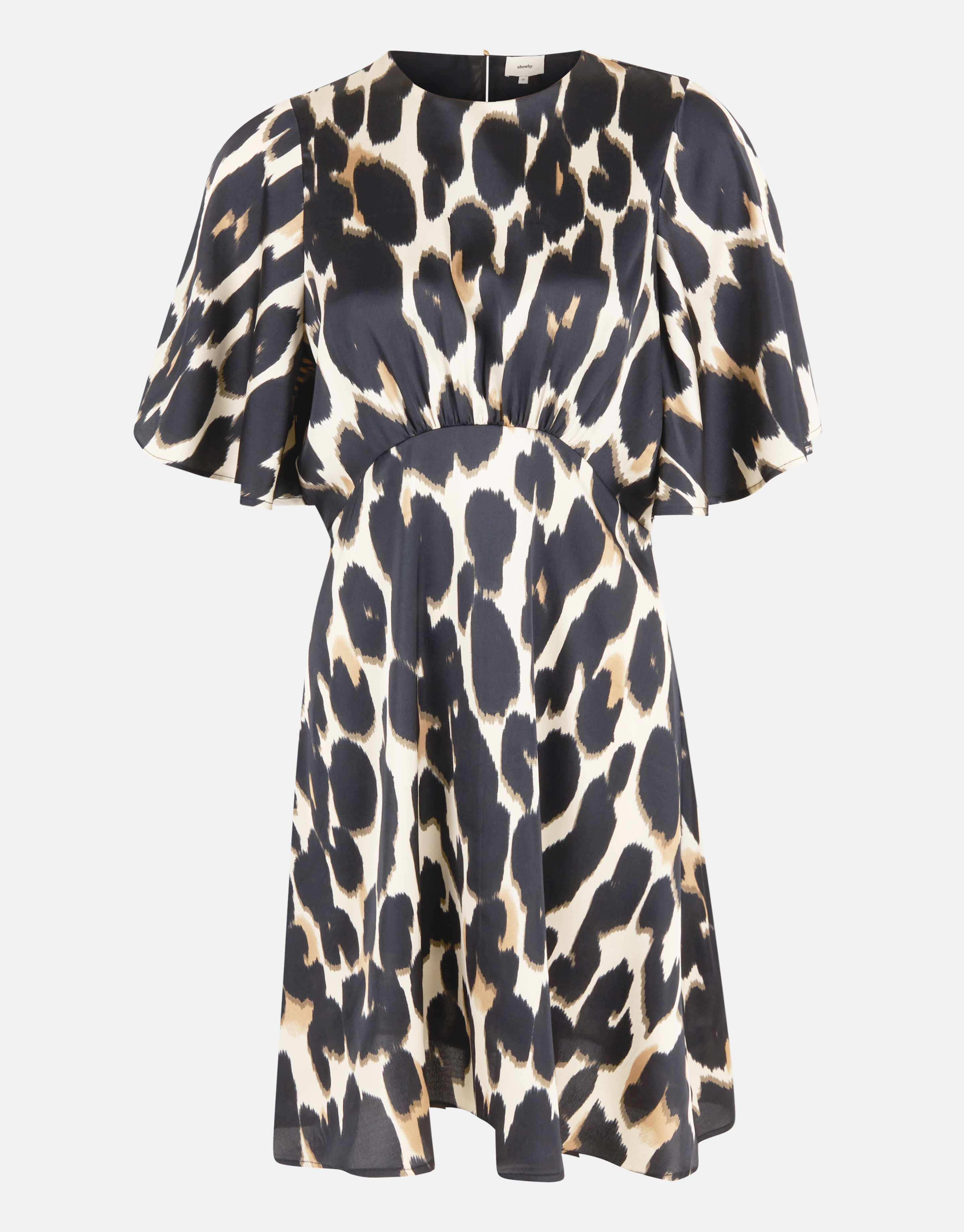Midikleid mit Leopardenmuster Offwhite SHOEBY WOMEN