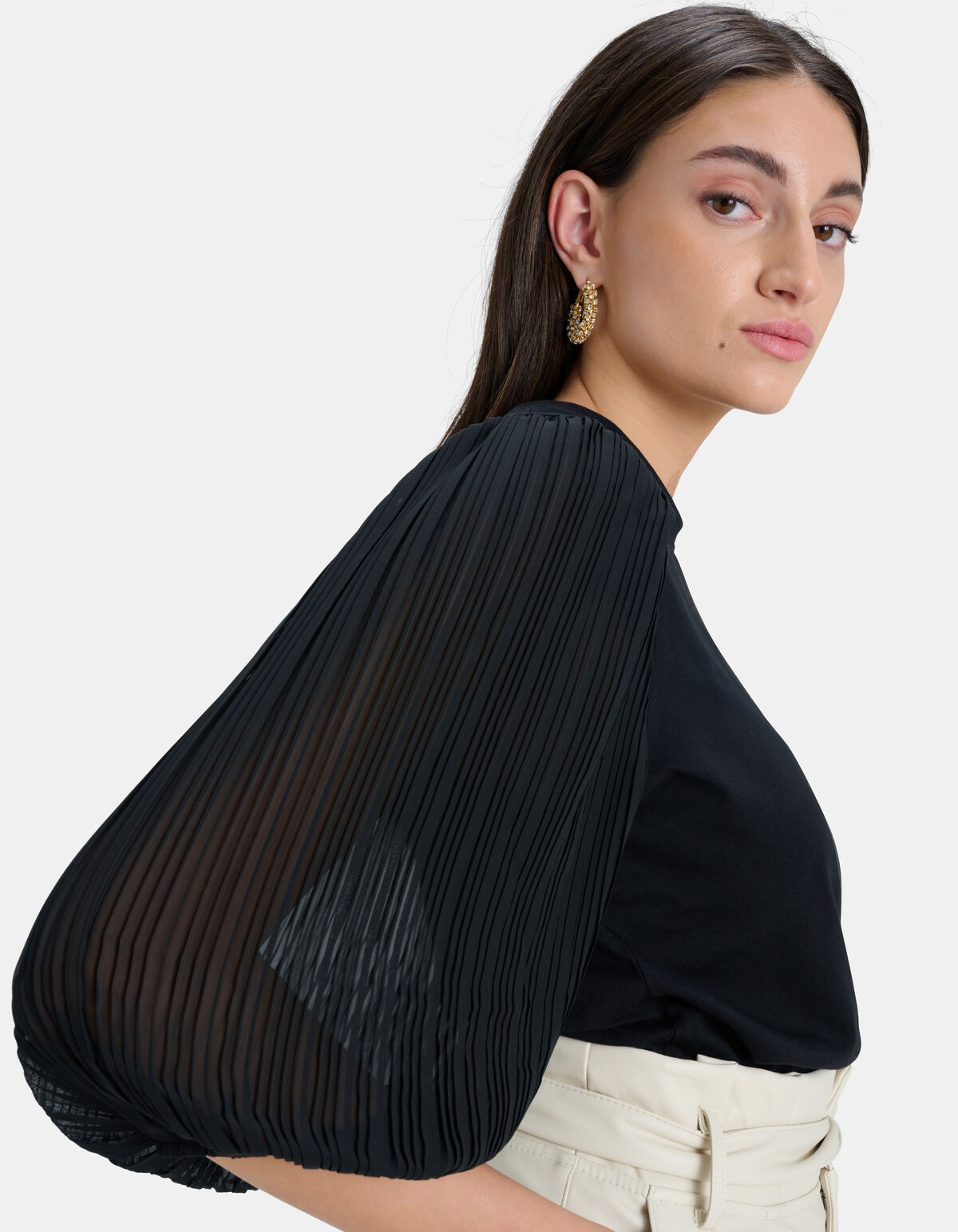 Plissiertes T-Shirt EKSEPT