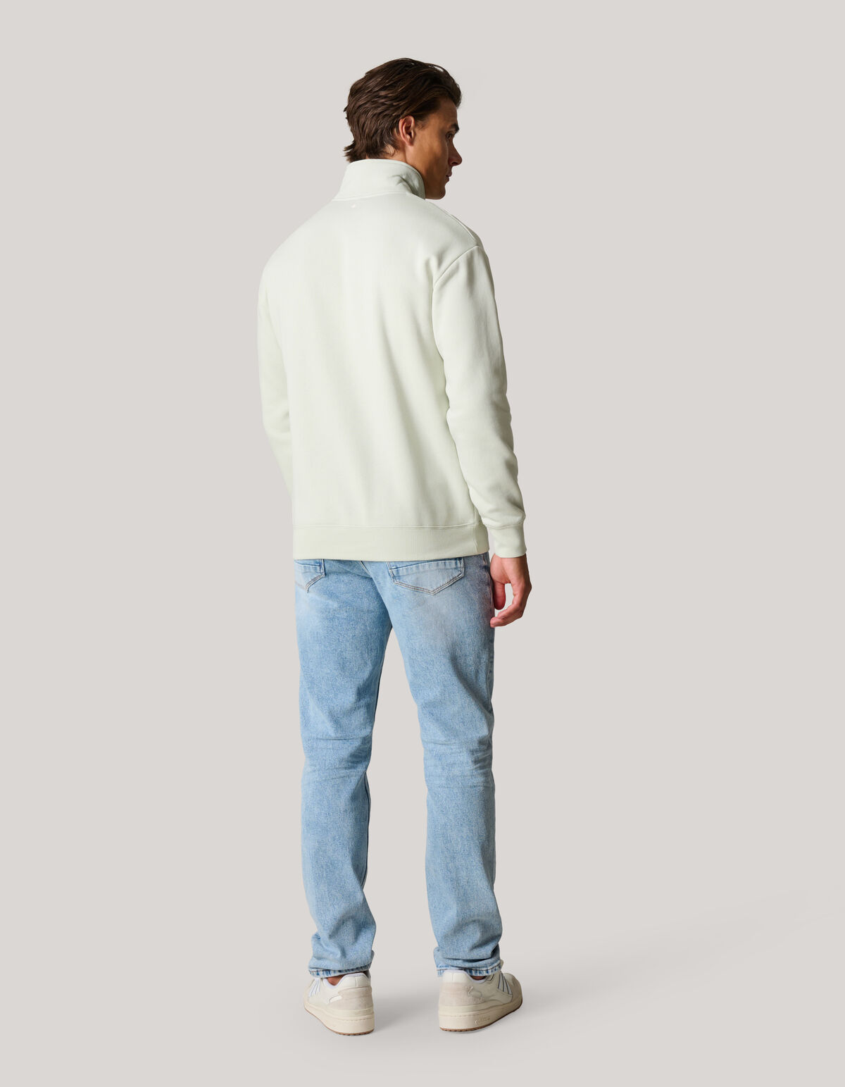 Pullover mit Rei&szlig;verschluss Grau SHOEBY MEN