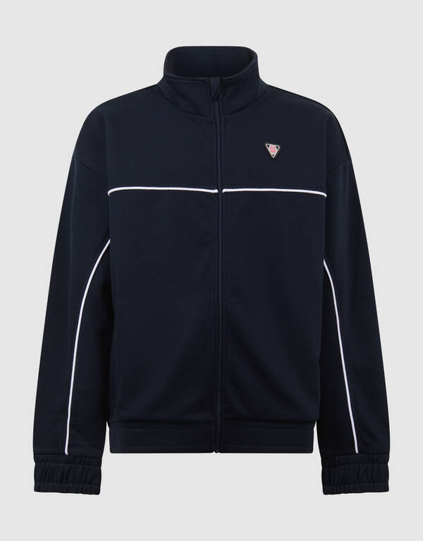 Dunkelblaue Jacke mit weichem Reißverschluss SHOEBY BOYS