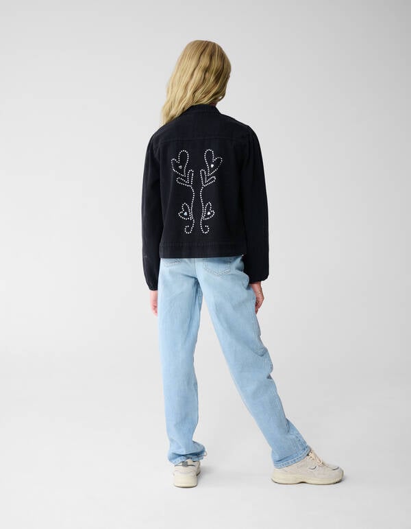 Rüschen-Ohrstecker Jack Dunkelgrau SHOEBY GIRLS