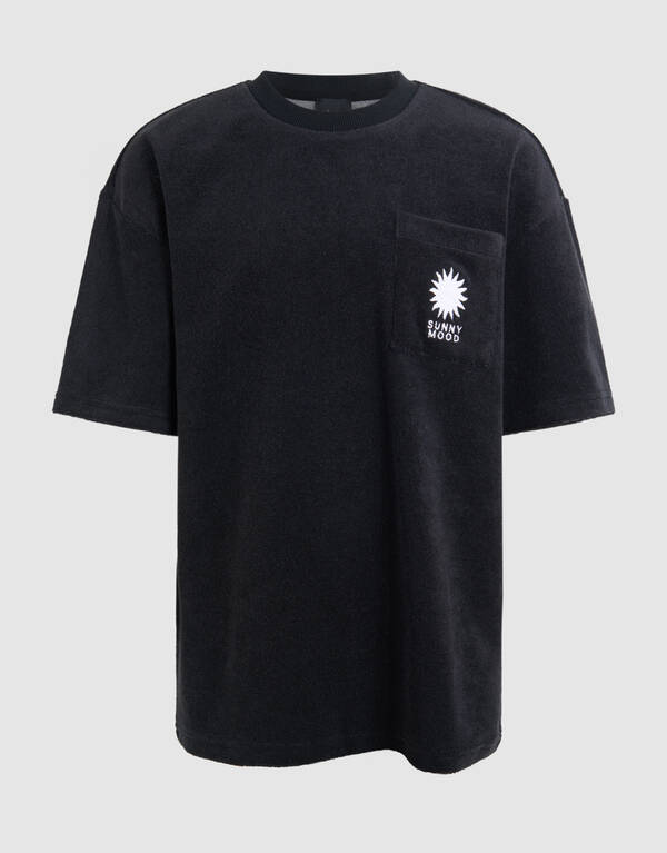 Towling T-shirt Schwarz SHOEBY BOYS