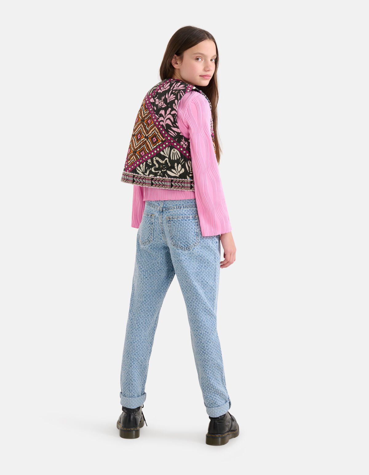 Grafik-Gilet Schwarz SHOEBY GIRLS