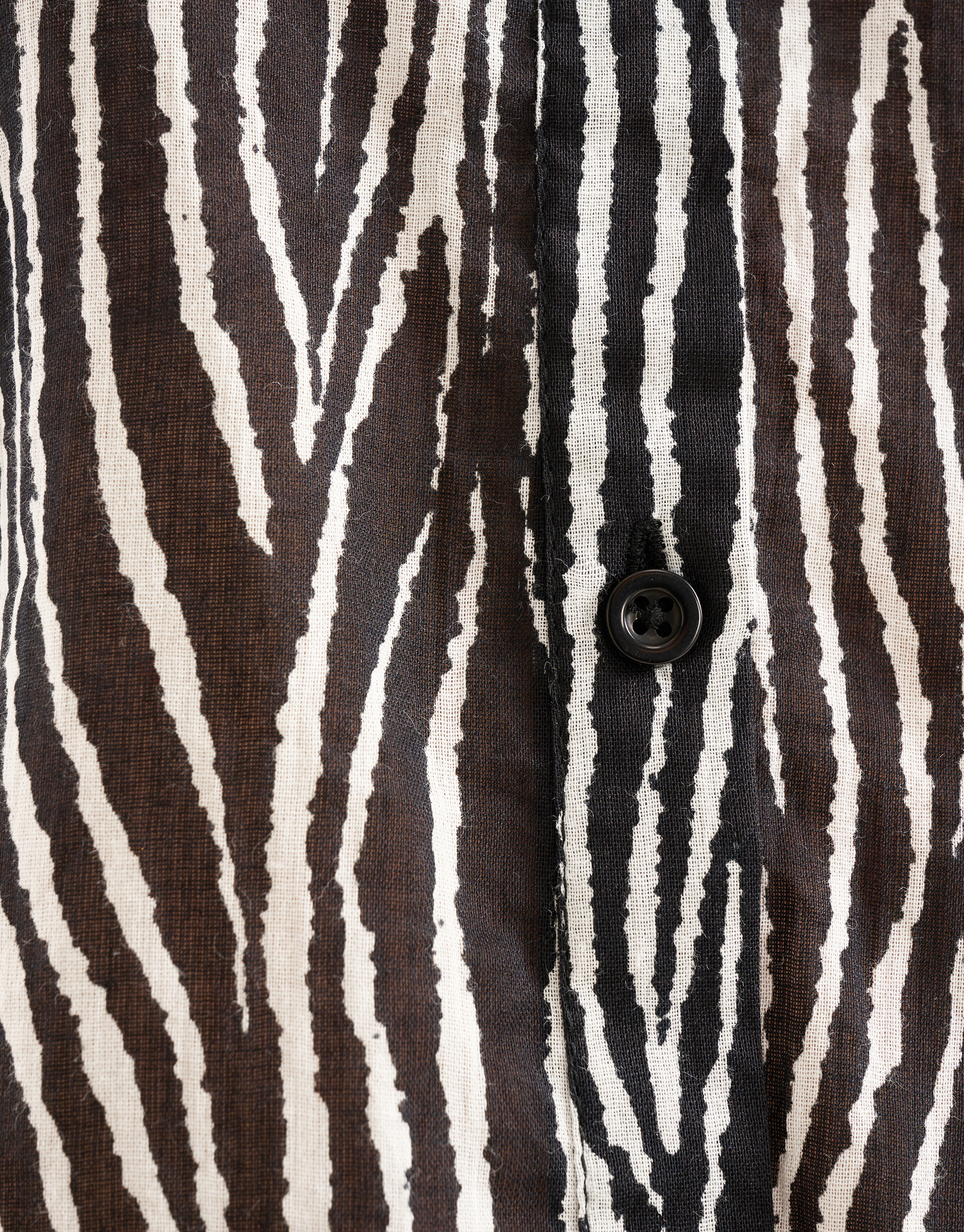 Zebra-Voile-Bluse Schwarz SHOEBY WOMEN