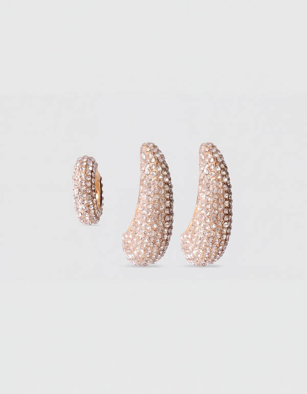 Pointy Strass Ohrring Set Gold SHOEBY ACCESSOIRES