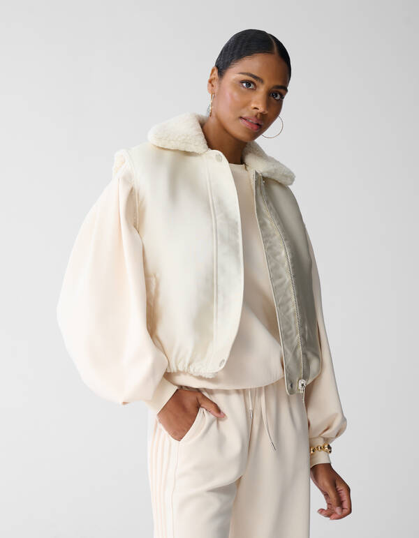 Wendbare Weste in gebrochenem Weiß von Fred SHOEBY WOMEN