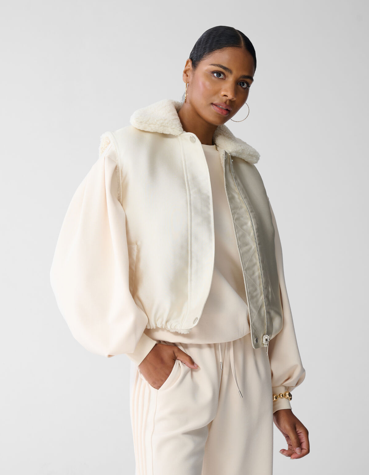 Wendbare Weste in gebrochenem Weiß von Fred SHOEBY WOMEN