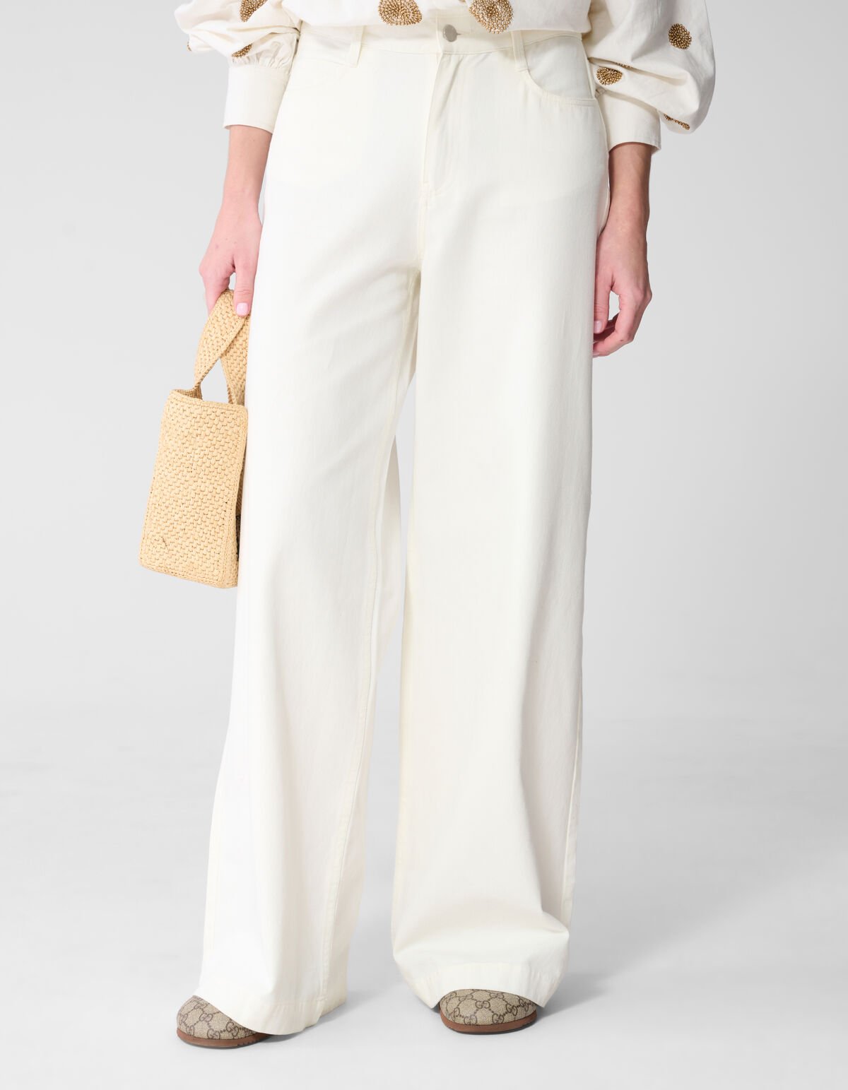 Wide-Leg-Fit-Jeans Wei&szlig; von Mieke SHOEBY WOMEN