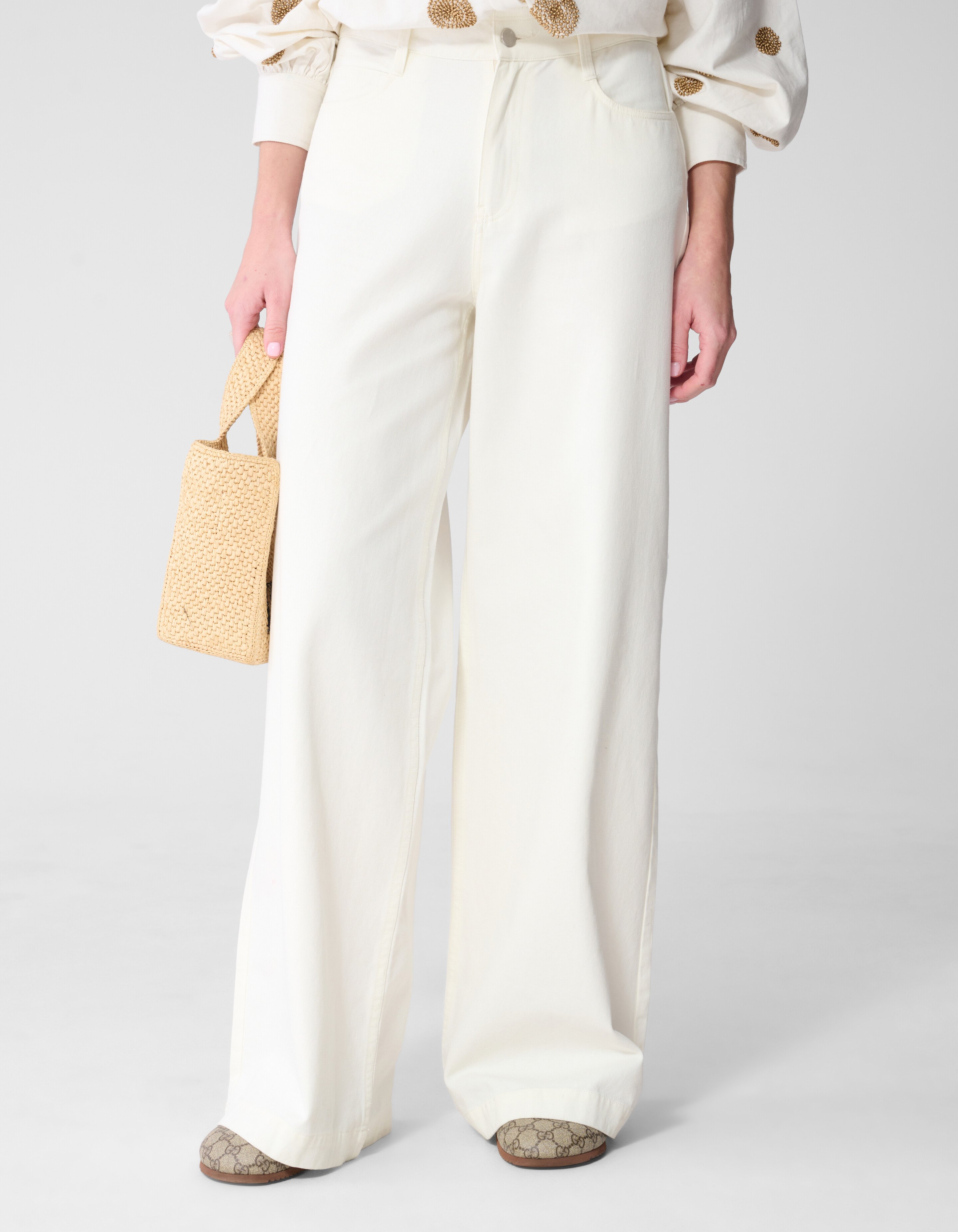 Wide-Leg-Fit-Jeans Wei&szlig; von Mieke SHOEBY WOMEN