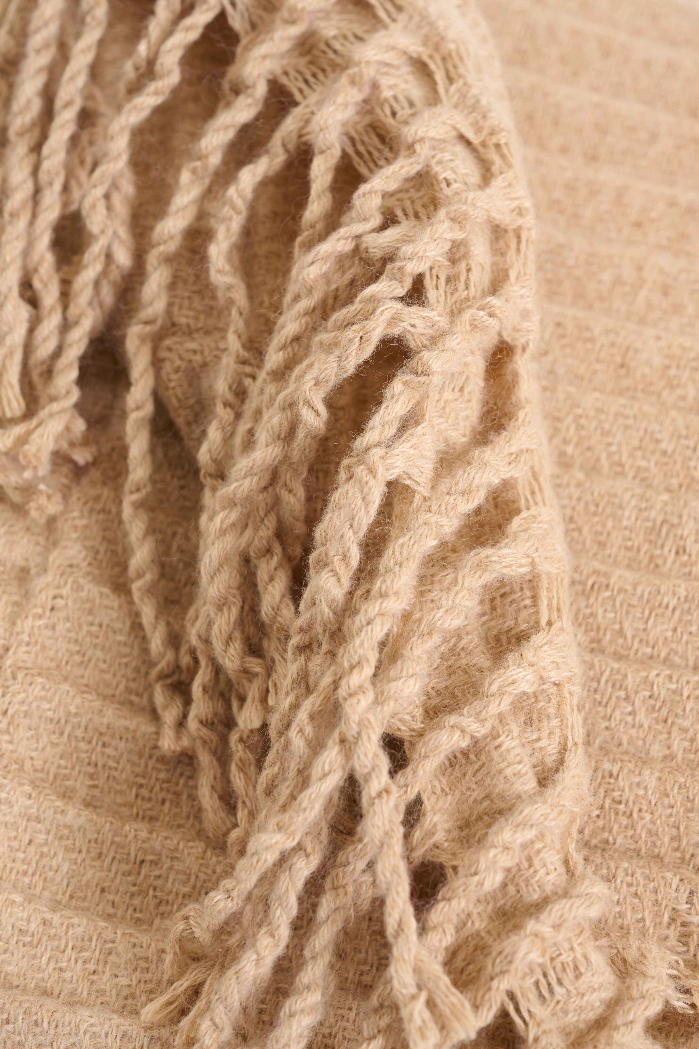 Strukturiertes Halstuch Beige SHOEBY ACCESSOIRES
