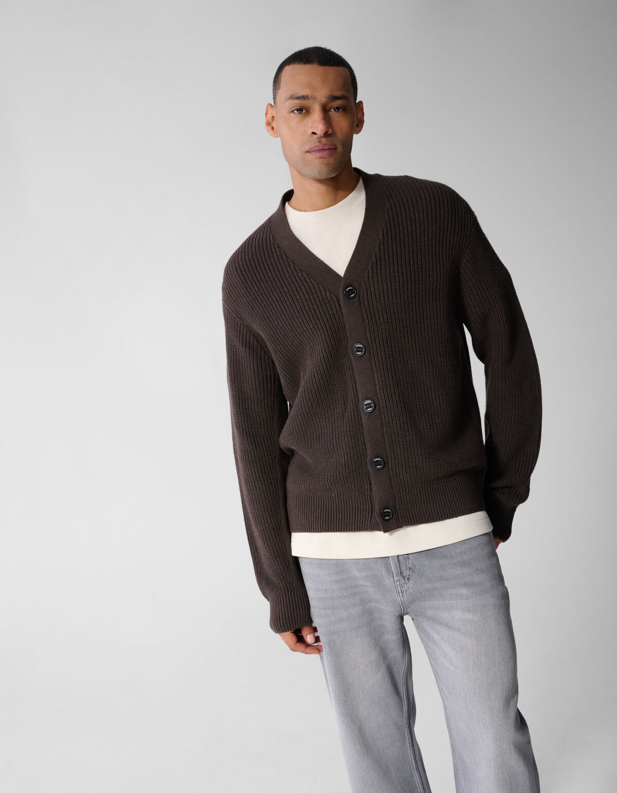 Heavy Strickweste Dunkelbraun SHOEBY MEN