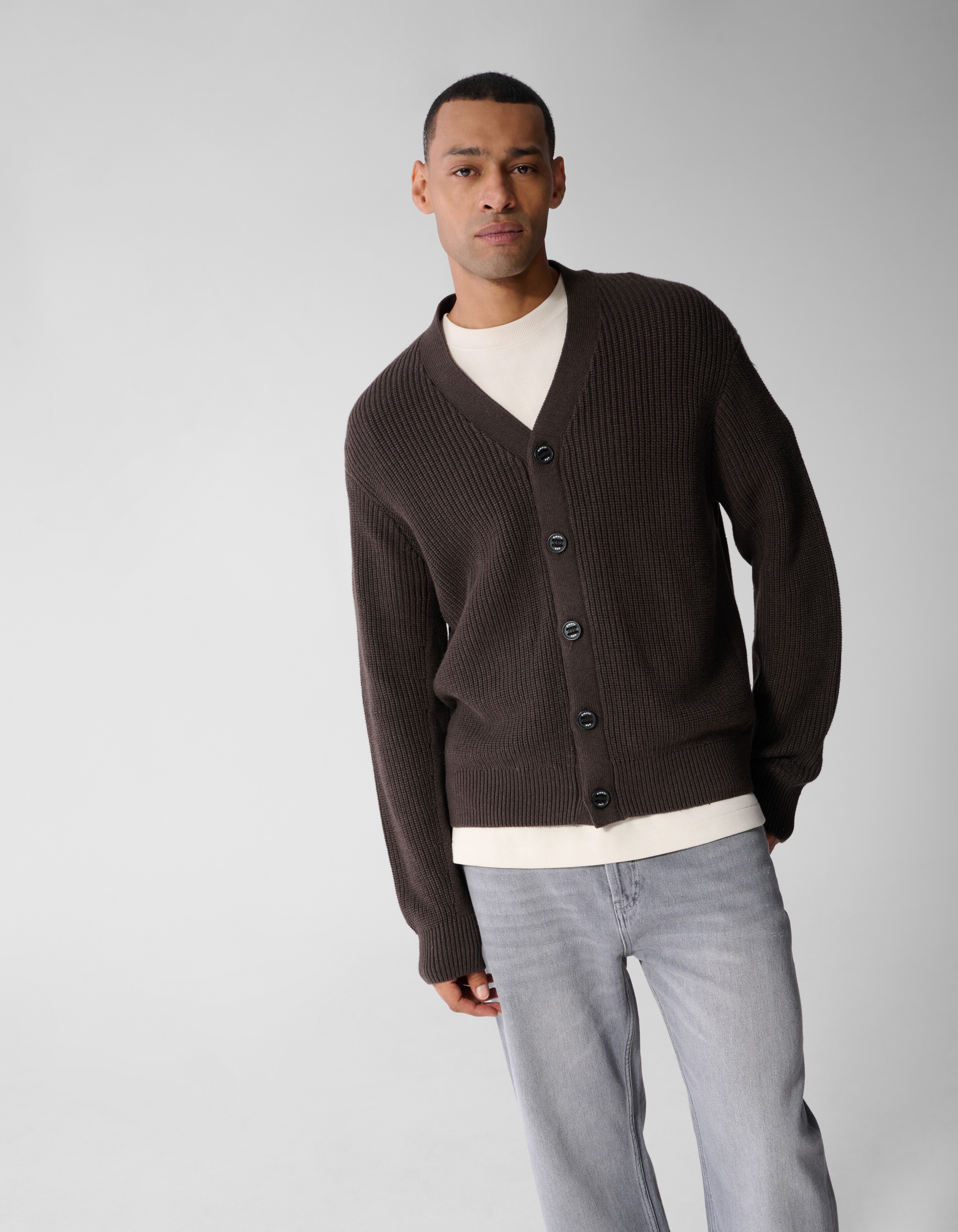 Heavy Strickweste Dunkelbraun SHOEBY MEN