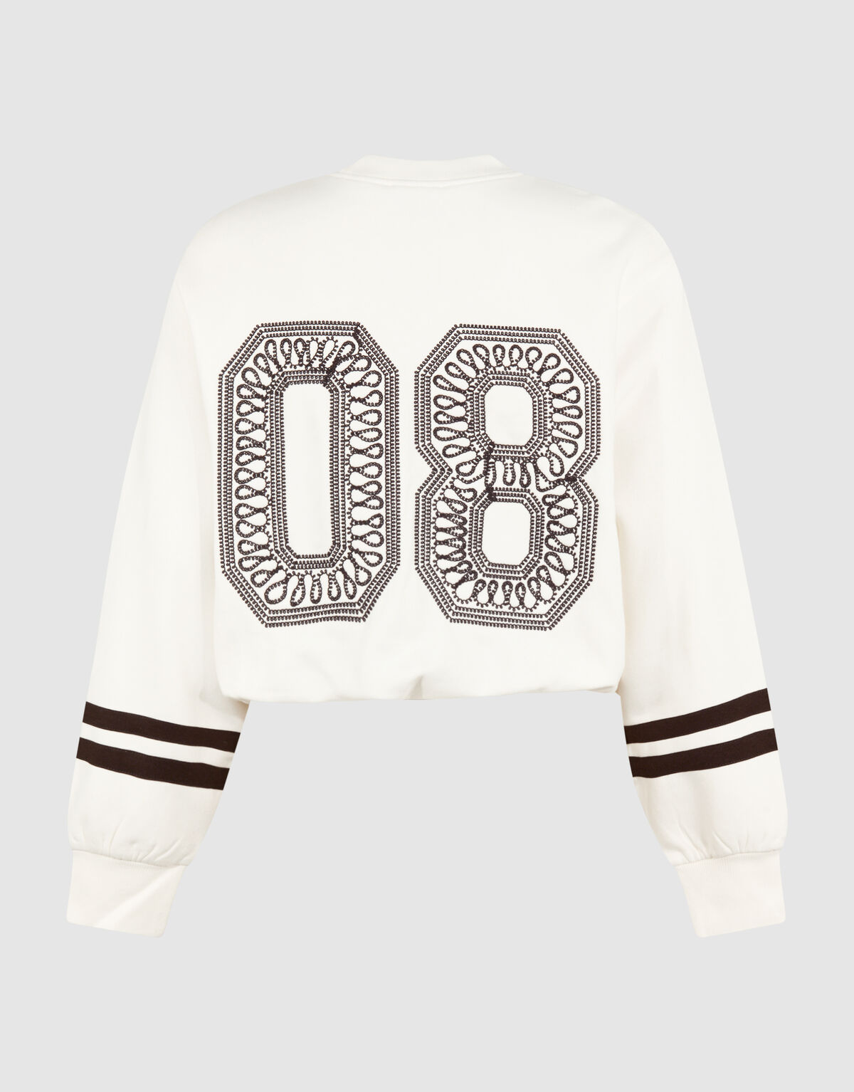 Varsity-Cord-Pullover Gebrochenes Wei&szlig; SHOEBY WOMEN